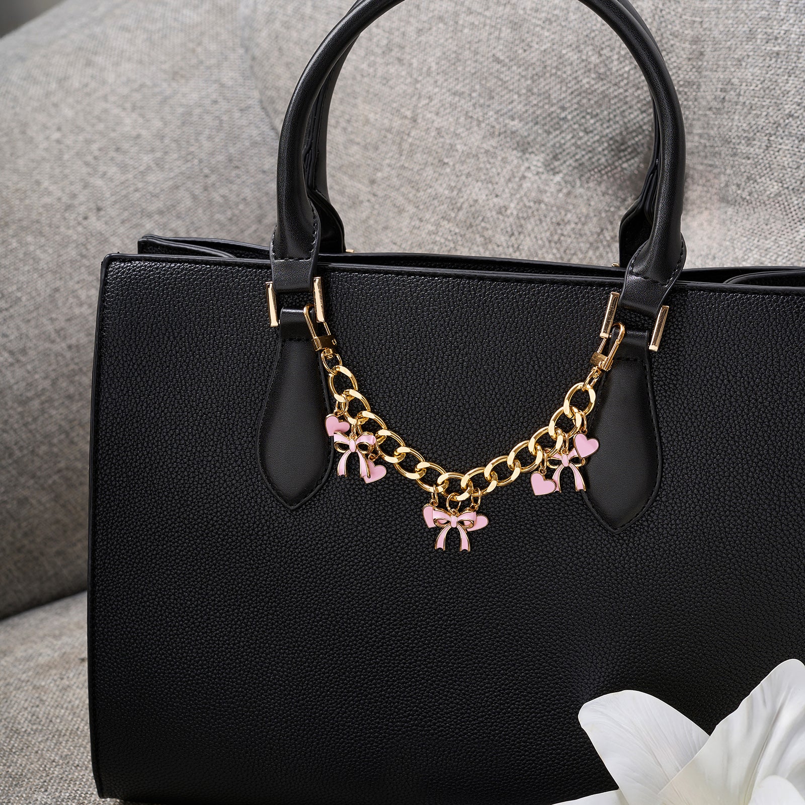 Bubbly Bow Bag Charm - Image 2
