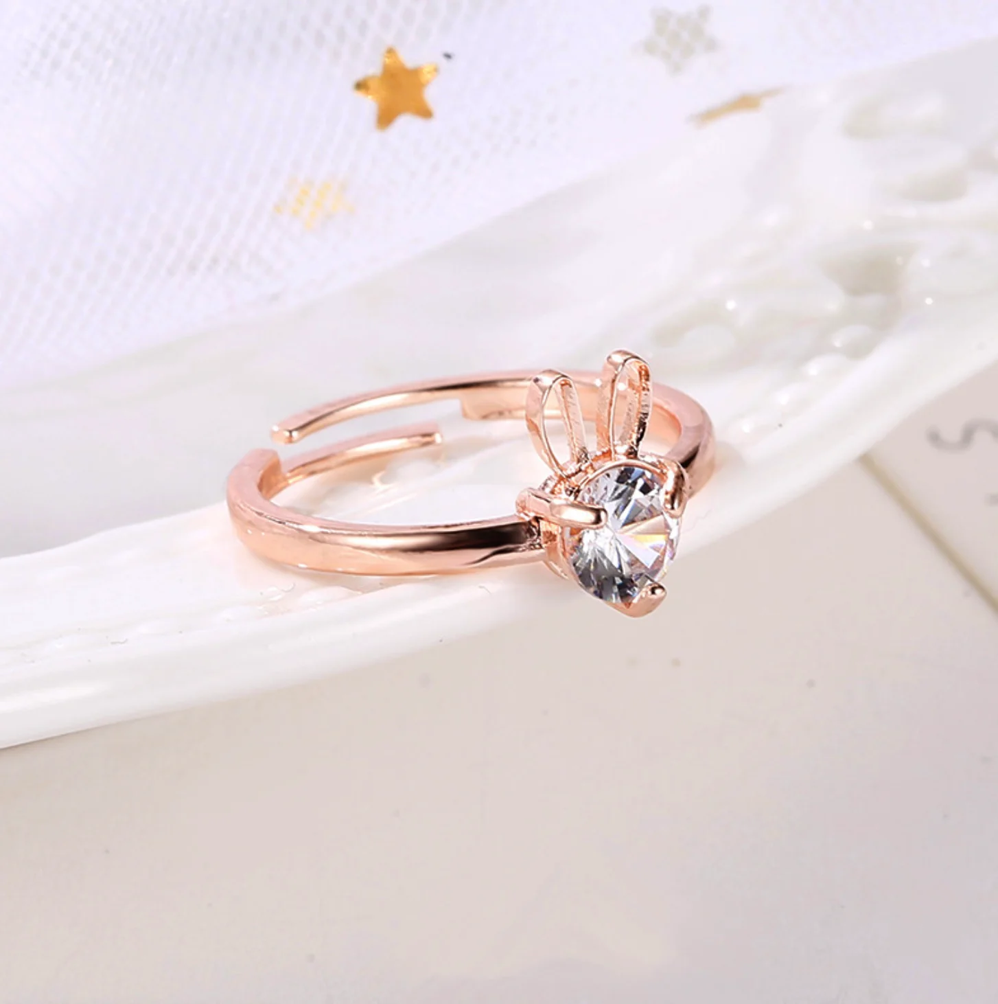 Bunny Hop Rose Gold Ring - Image 3