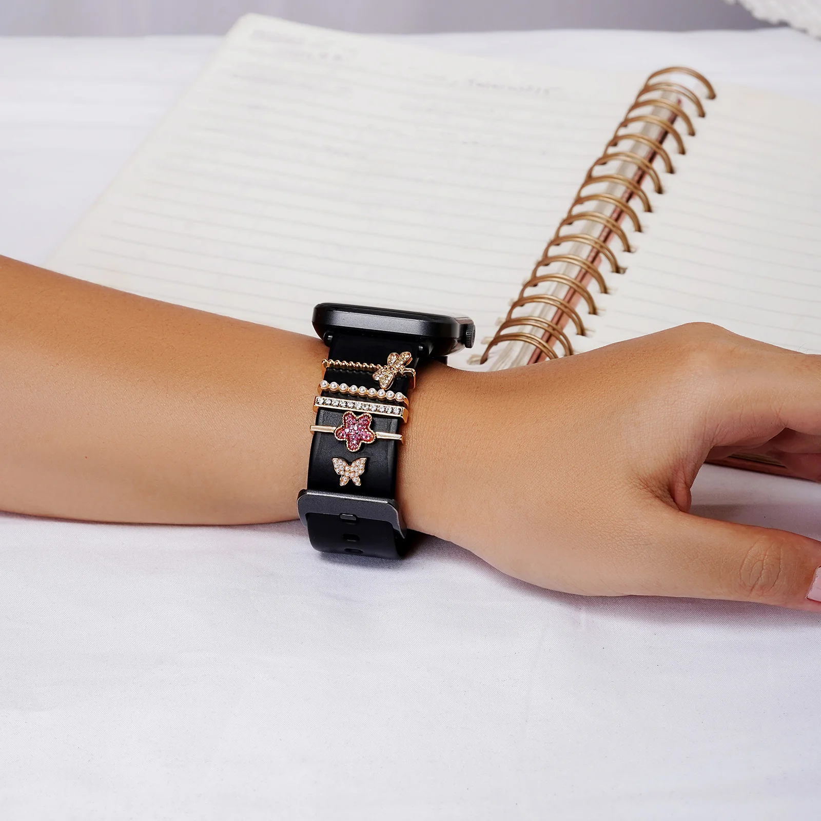 Butterfly Effect Gold Ring Watch Charm - Image 2
