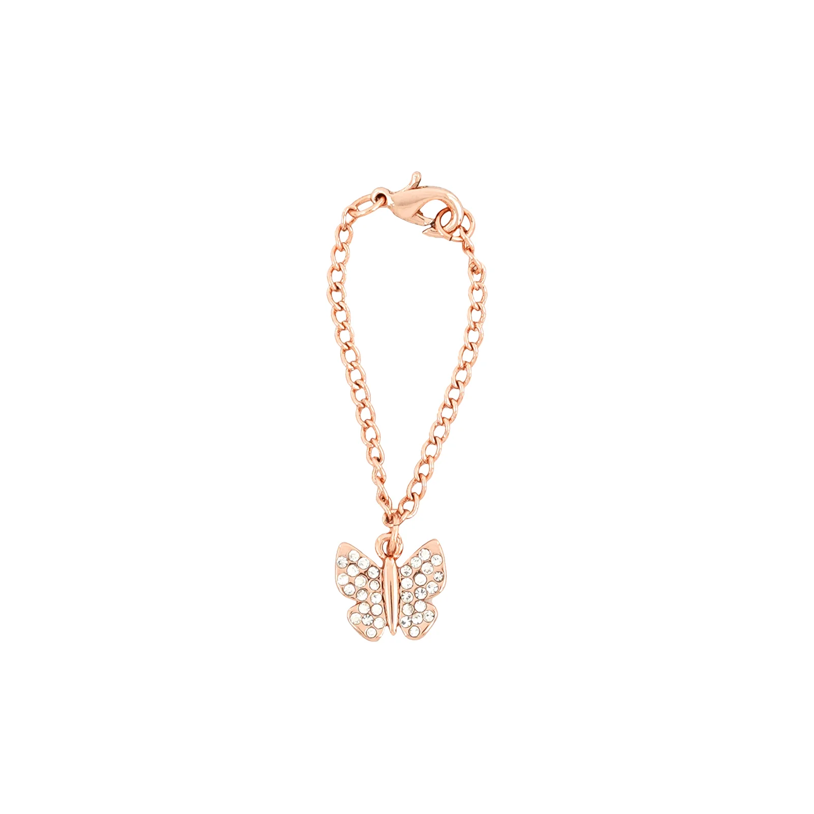 Butterfly Rhinestone Rosegold Watch Charm - Image 3