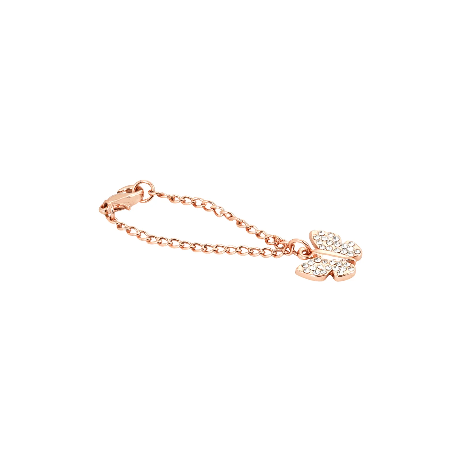 Butterfly Rhinestone Rosegold Watch Charm - Image 4