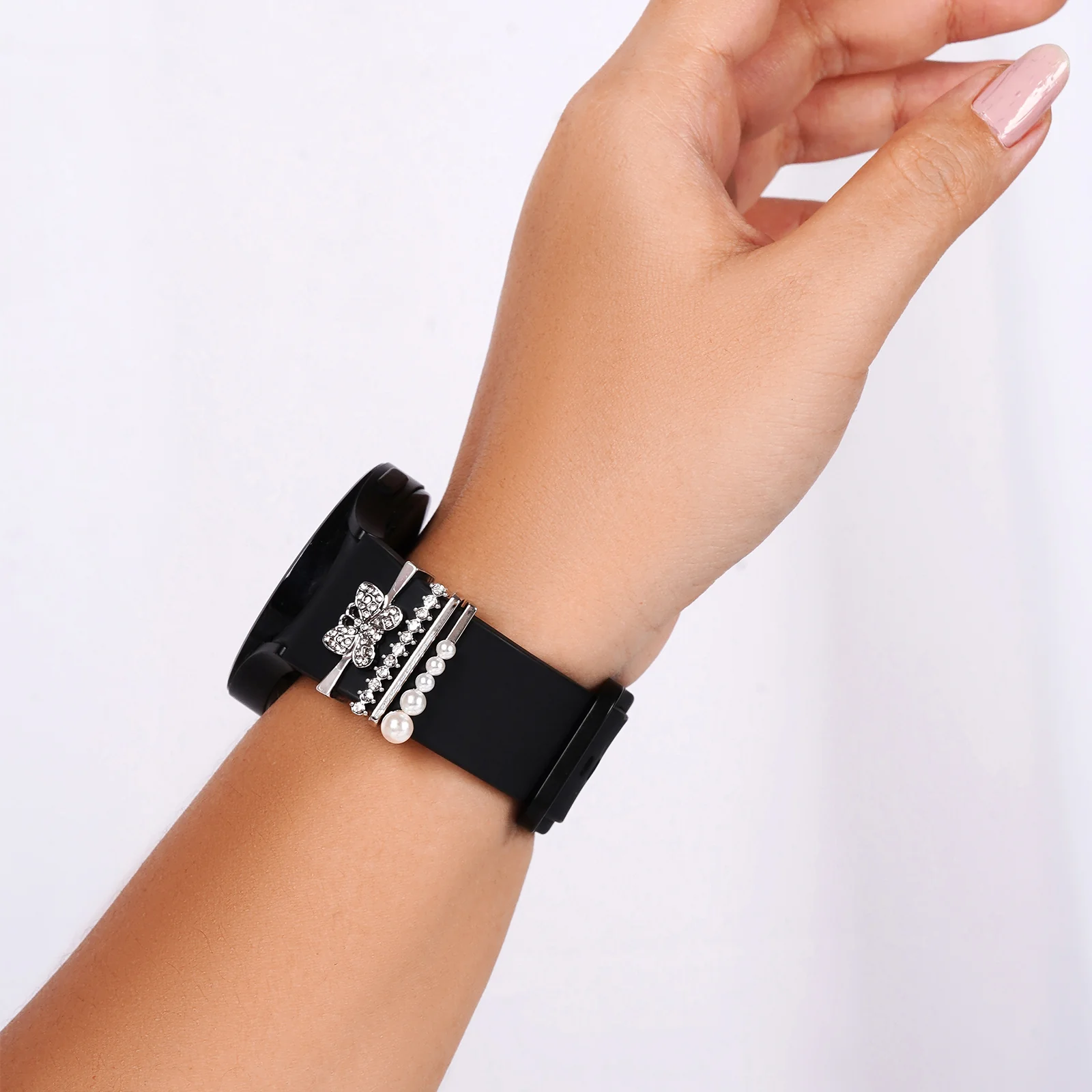Butterfly Whisper Silver Ring Watch Charm - Image 2
