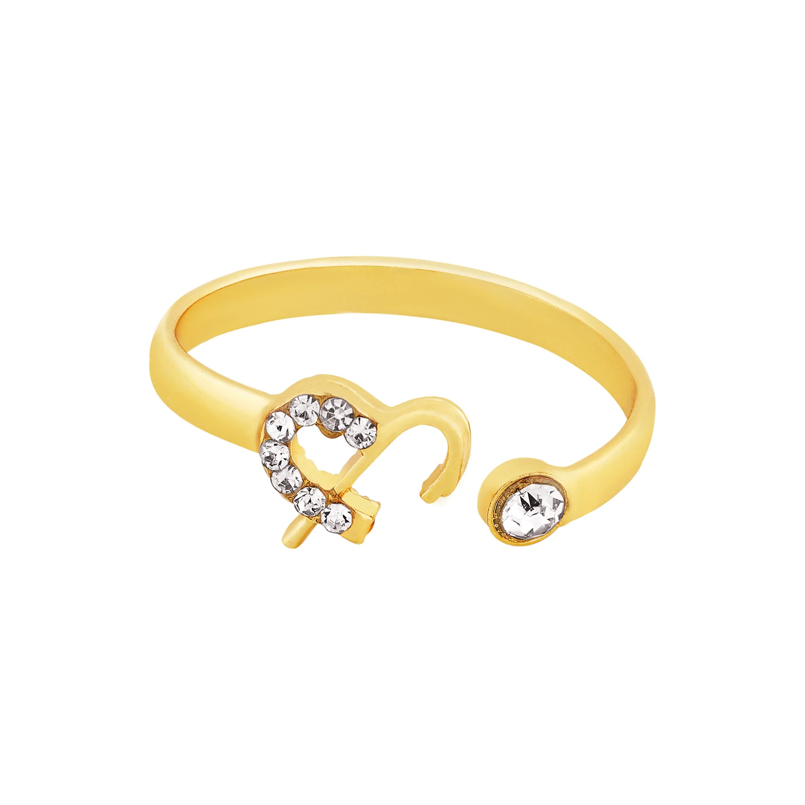 Caelina Monogram Gold Ring - Image 3