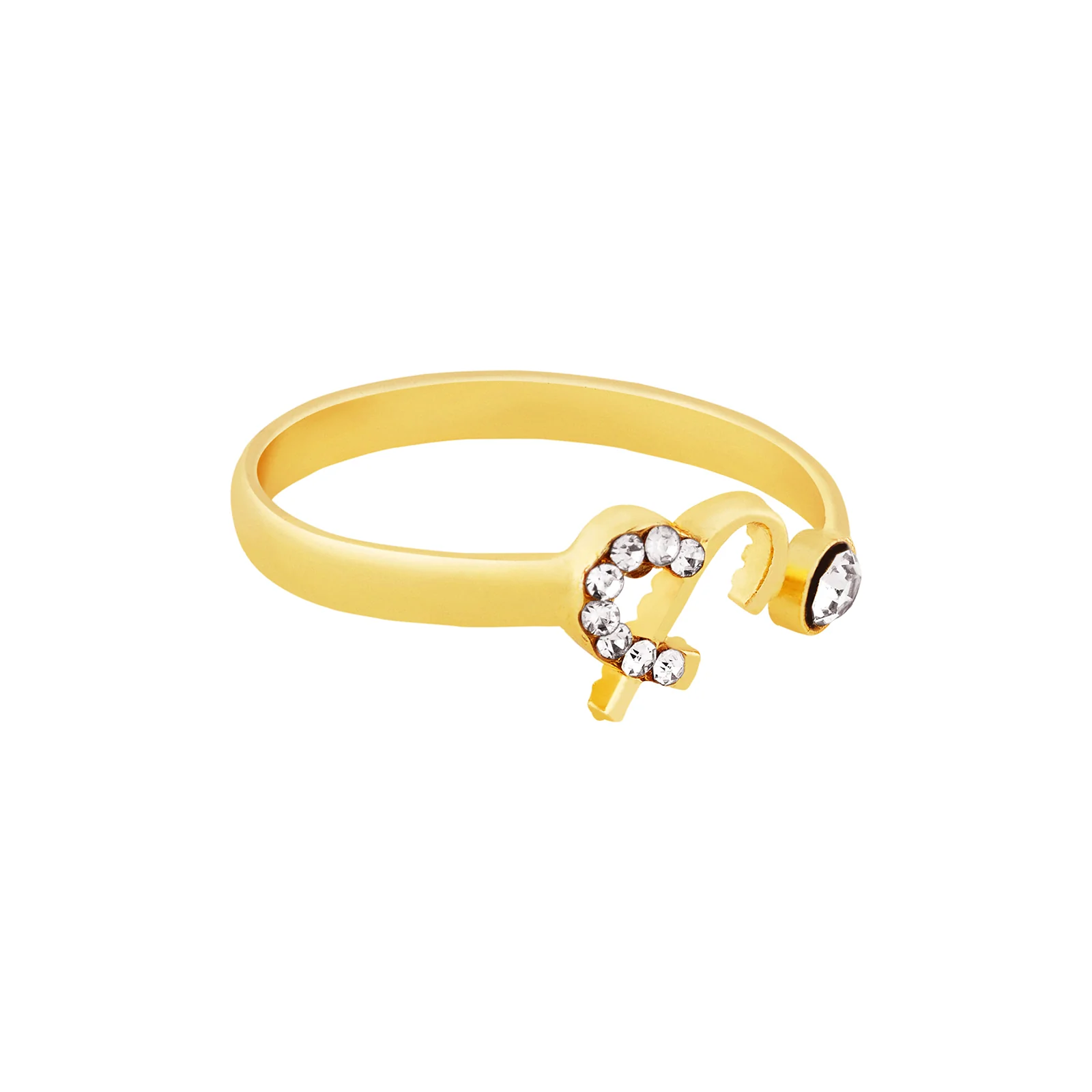 Caelina Monogram Gold Ring - Image 4