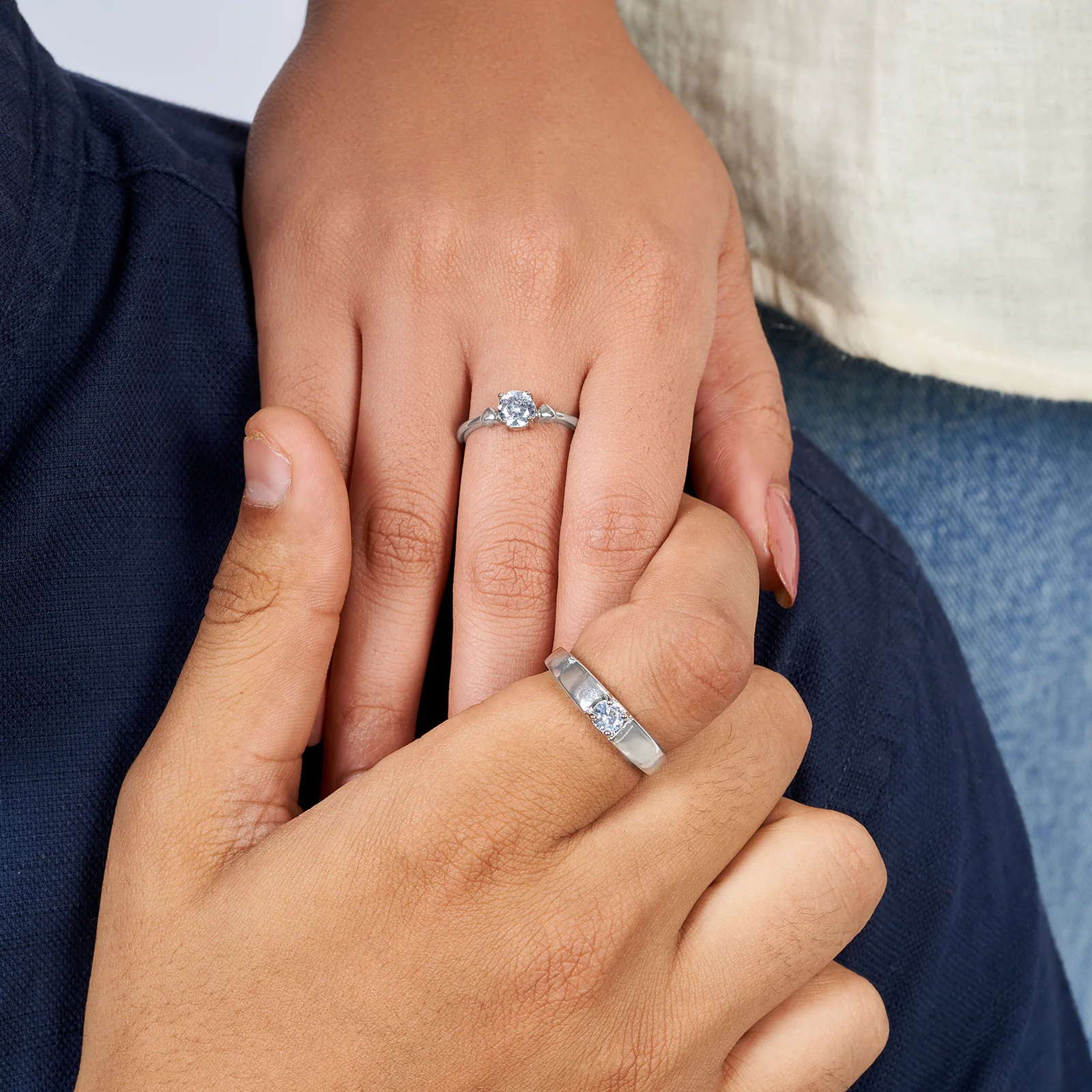 Cal & Emily Diamond Couple Rings - Image 2