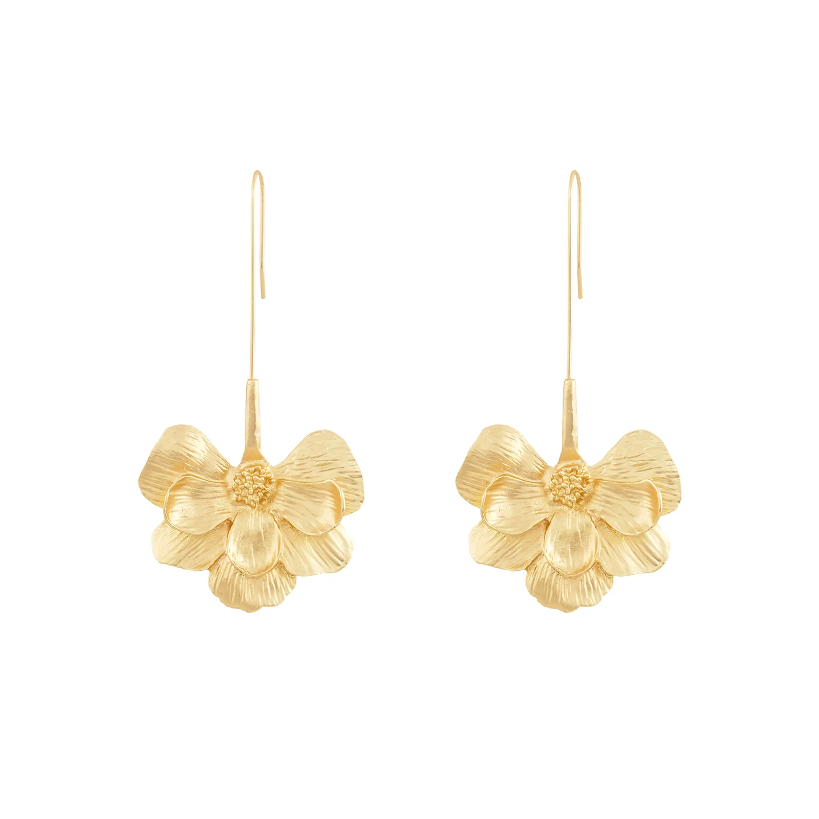 Calanthe Gold Earrings - Image 3