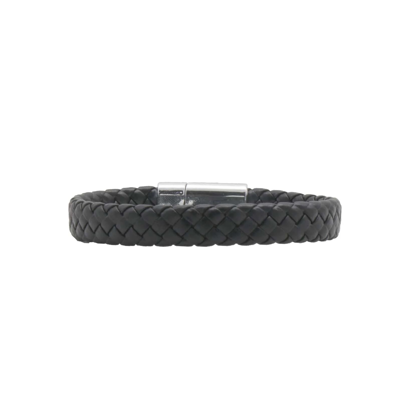 Caleb Black Braided Men's Bracelet - Image 2
