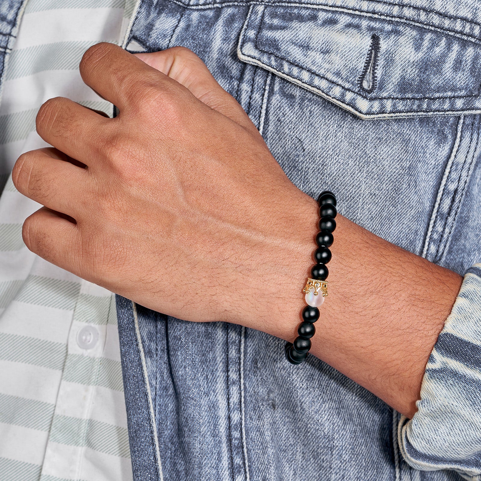 Call It What You Want To Black Couple Beaded Bracelet - Image 3