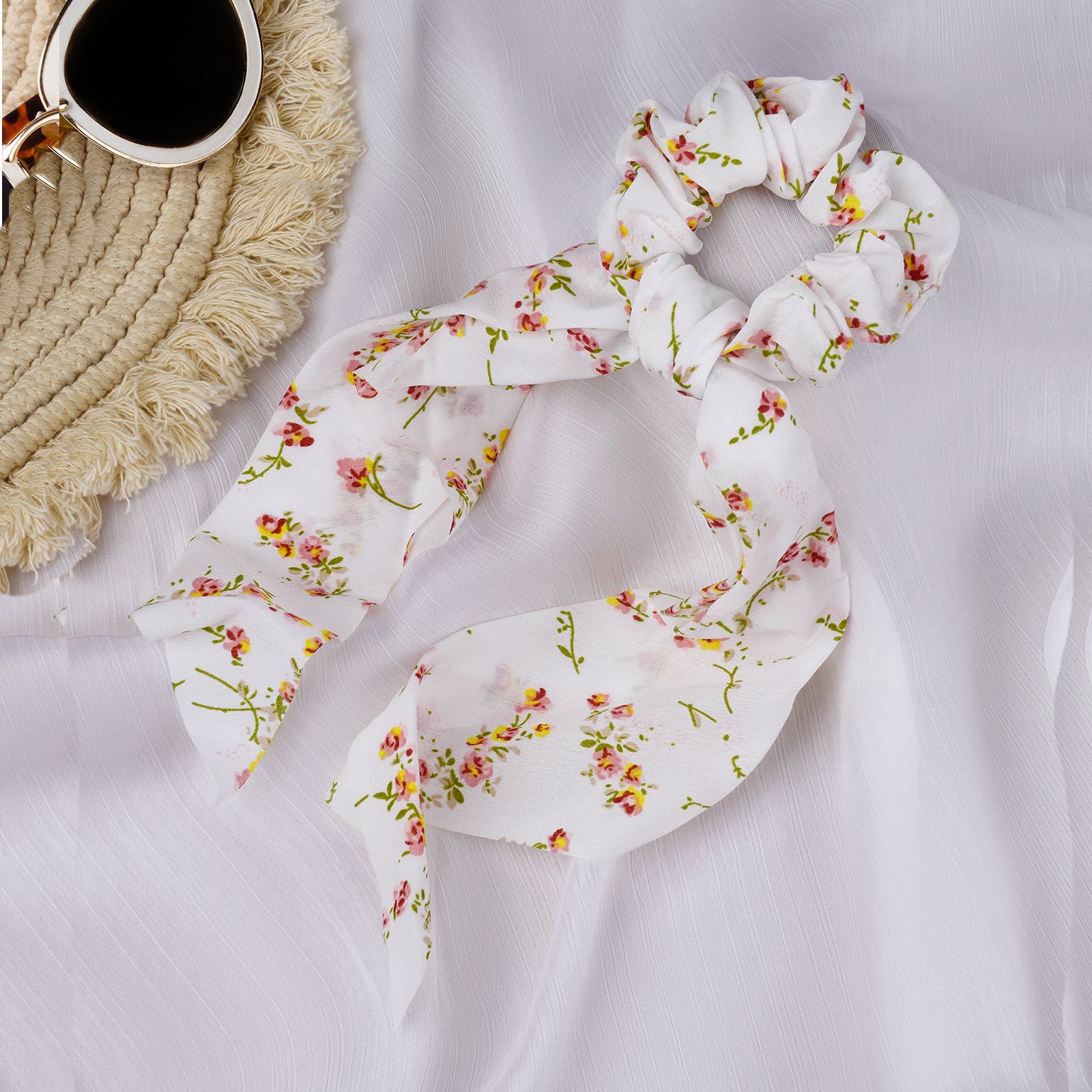 Callan Floral Scarf Scrunchie - Image 2