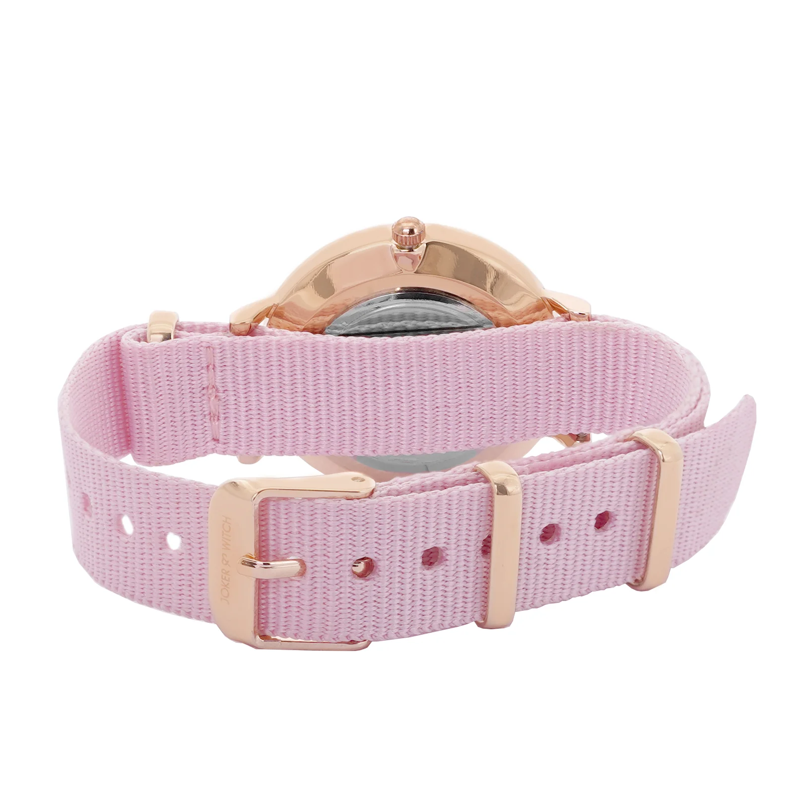 Candy Pink Rosegold Watch Bracelet Stack - Image 5