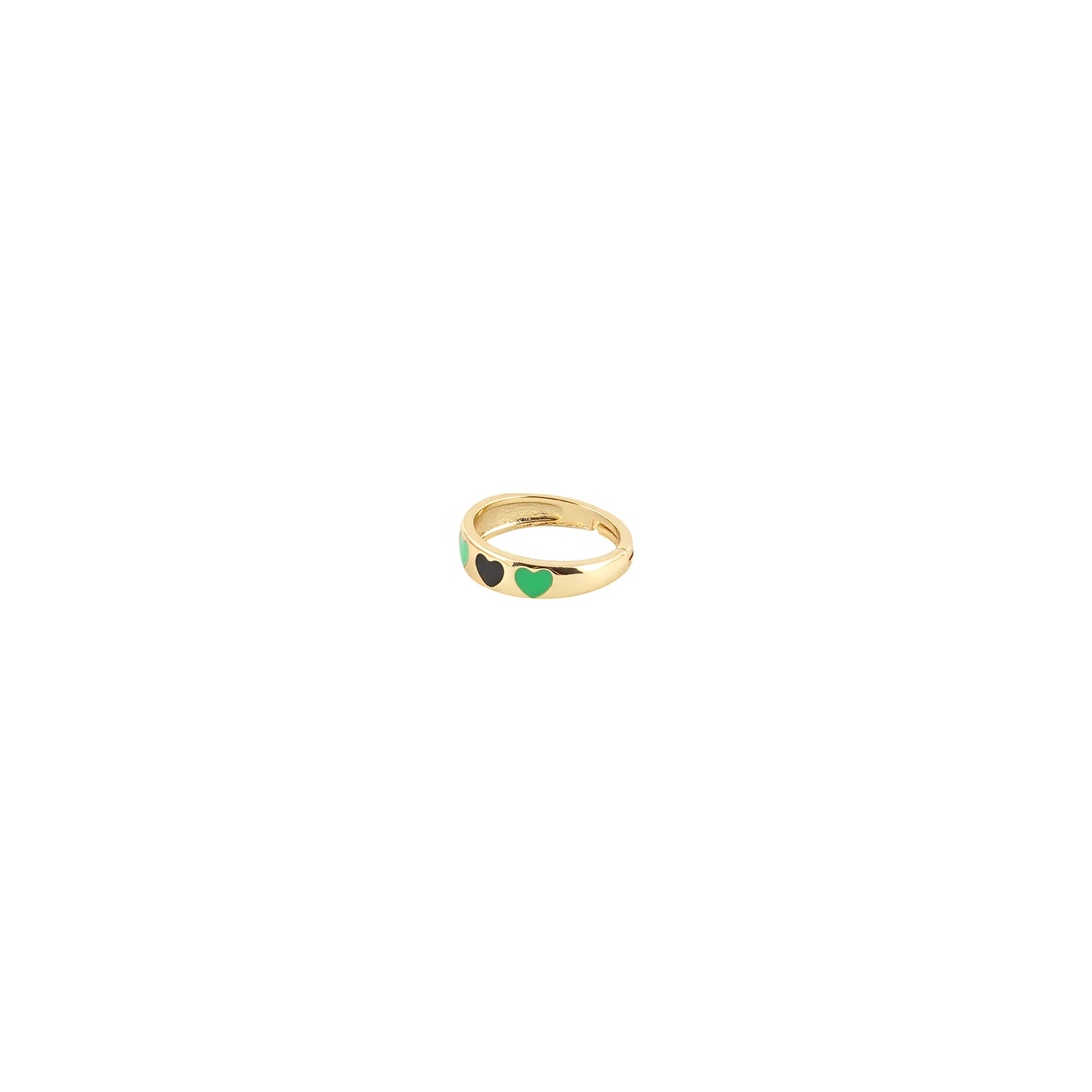 Cara Black And Green Multicolour Ring - Image 4