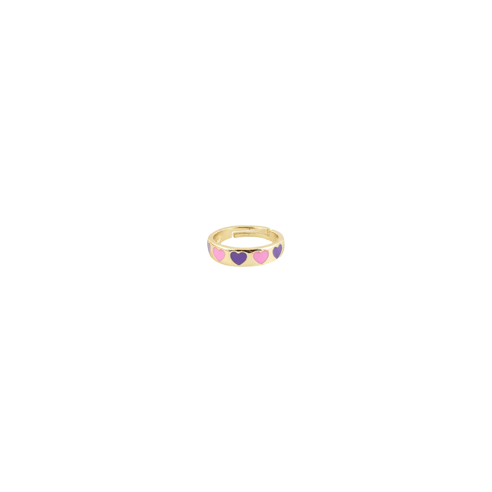 Cara Pink And Purple Multicolour Ring - Image 3