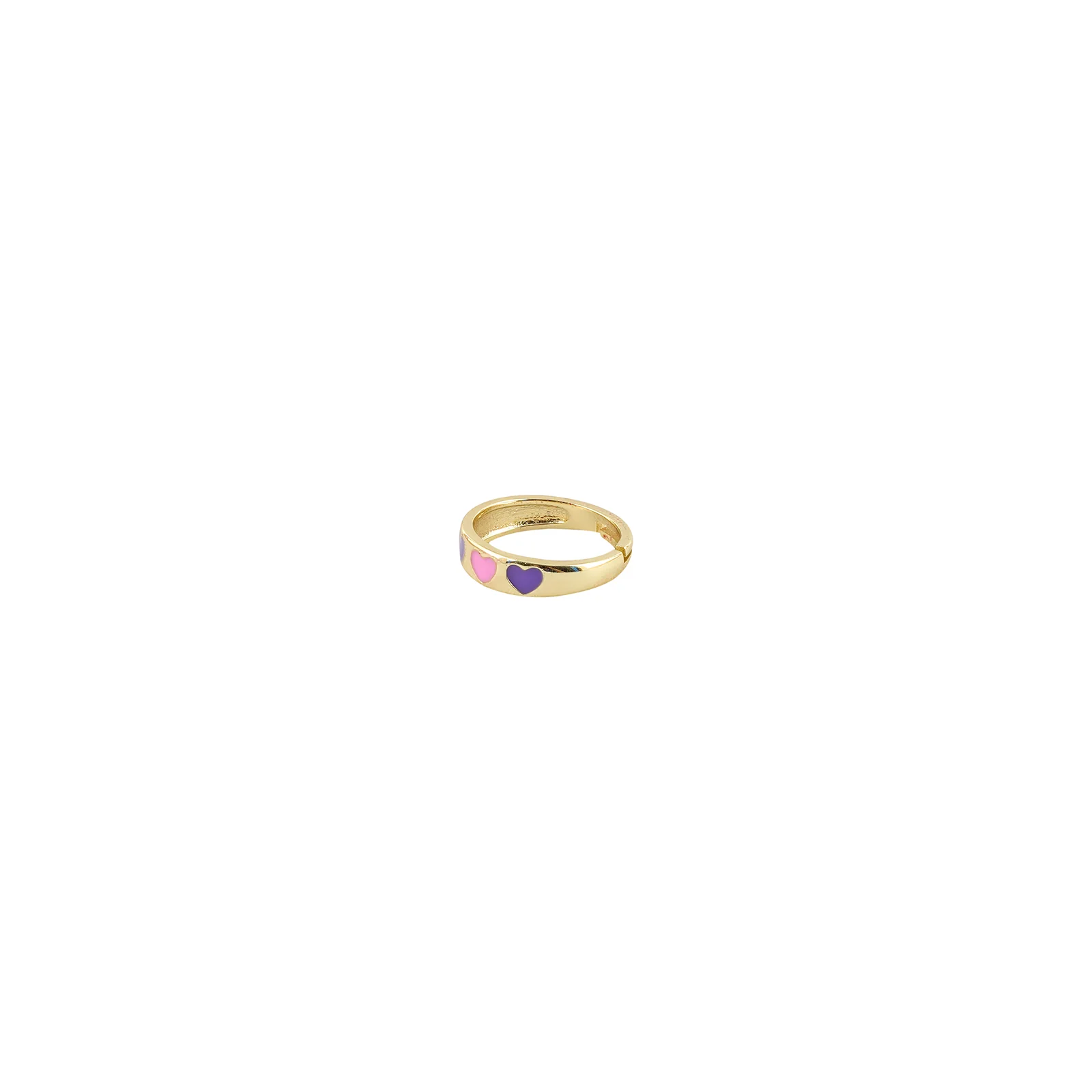 Cara Pink And Purple Multicolour Ring - Image 4