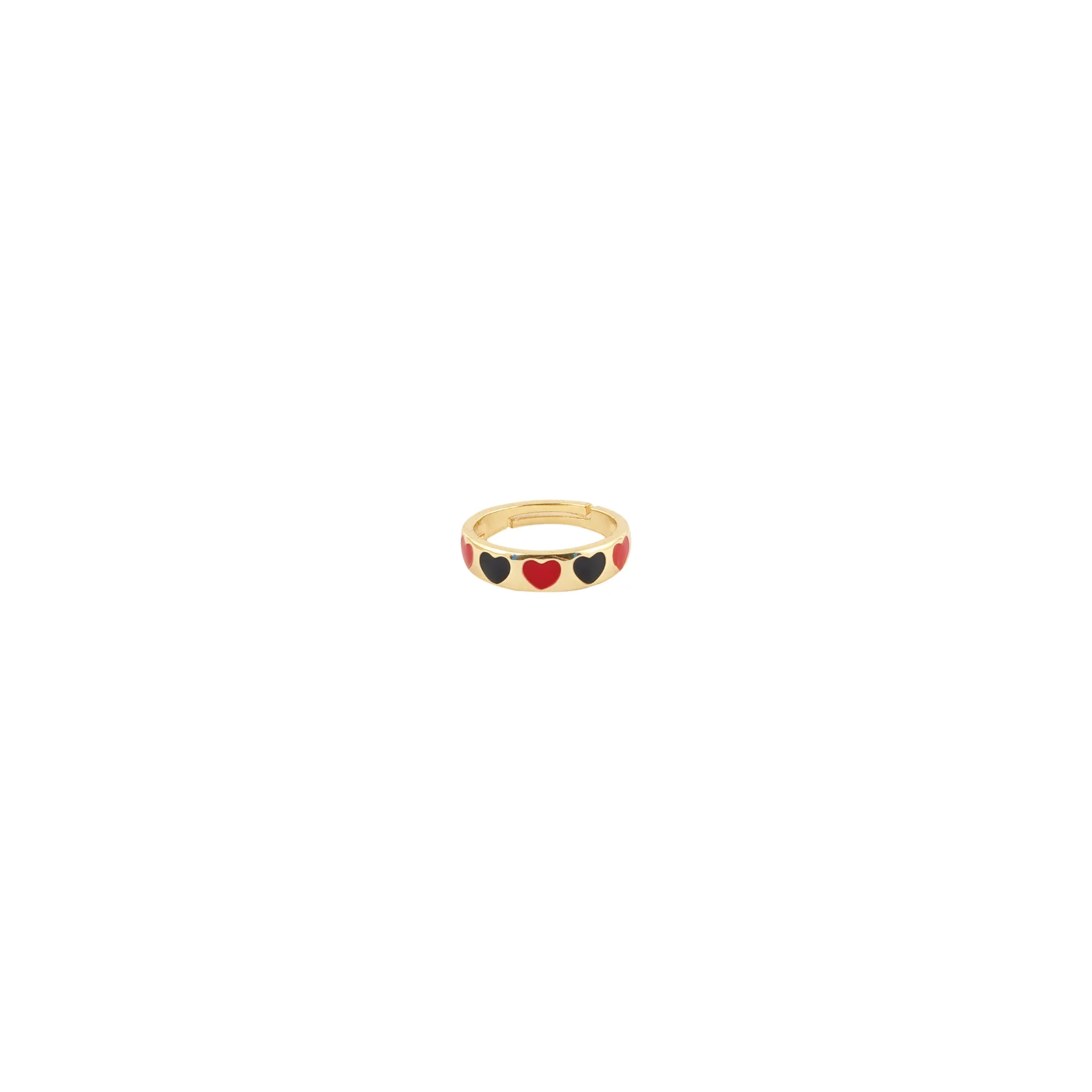Cara Red And Black Multicolour Ring - Image 3