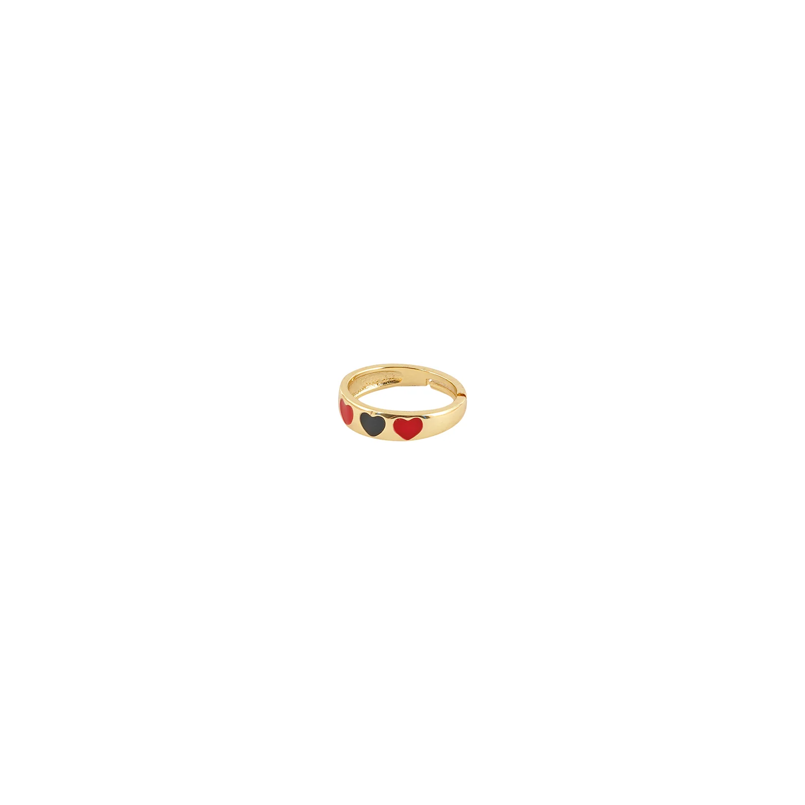 Cara Red And Black Multicolour Ring - Image 4