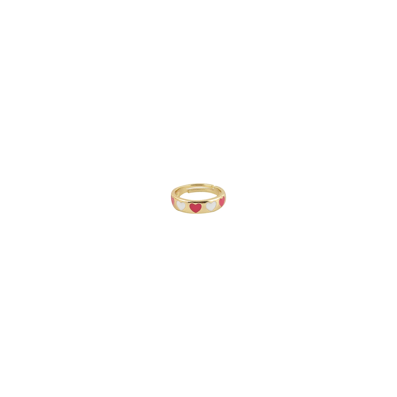 Cara Red And White Multicolour Ring - Image 3