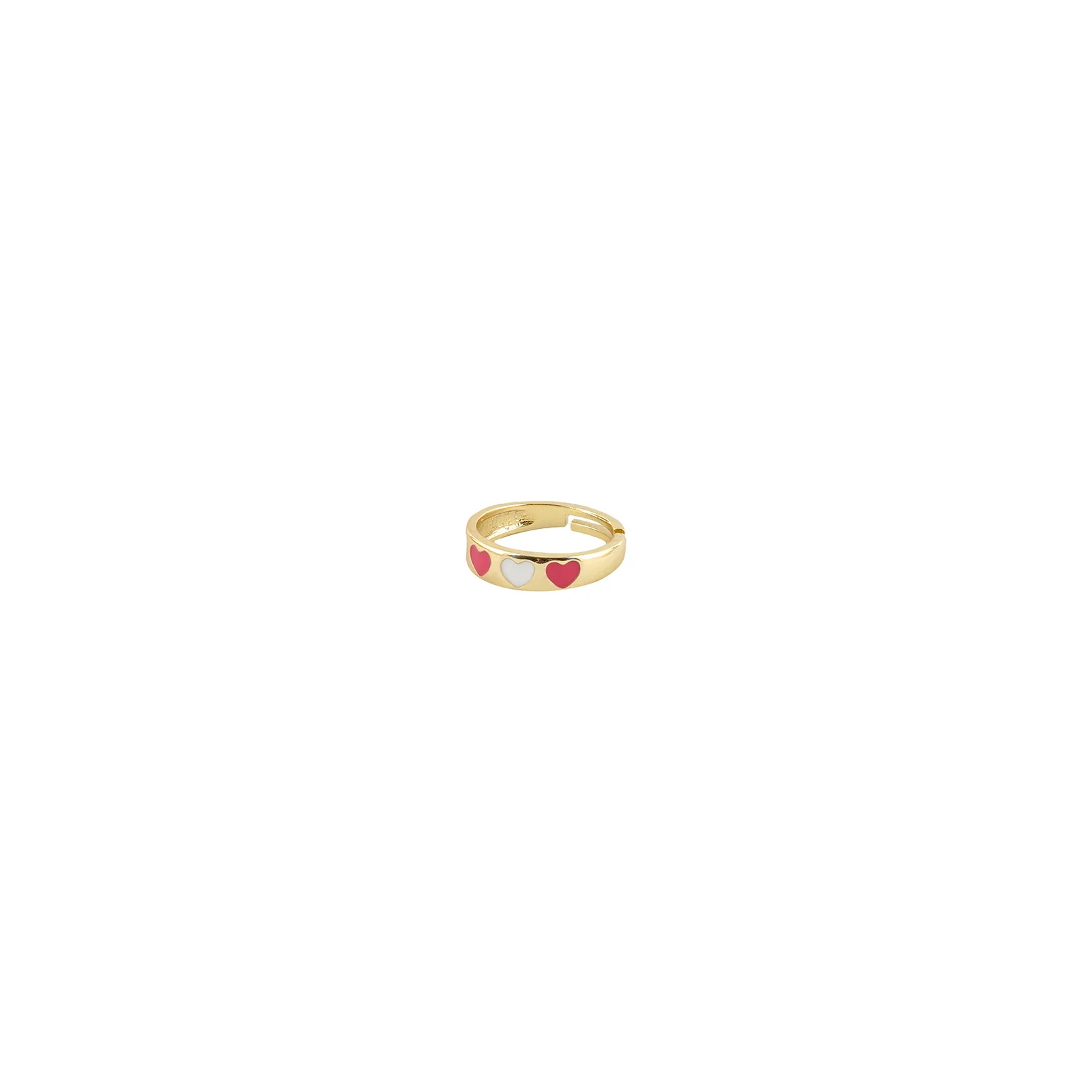 Cara Red And White Multicolour Ring - Image 4