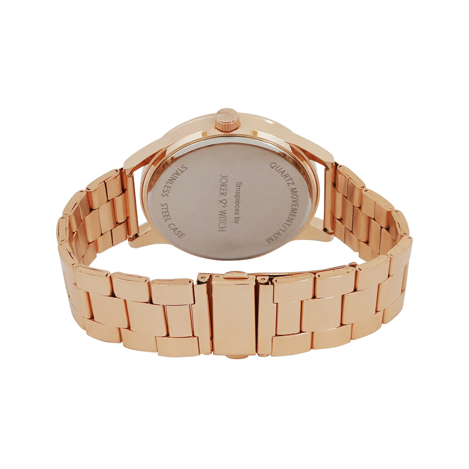 Carioca Rose Gold Large Dial Linked Chain Strap Unisex Watch - Image 6