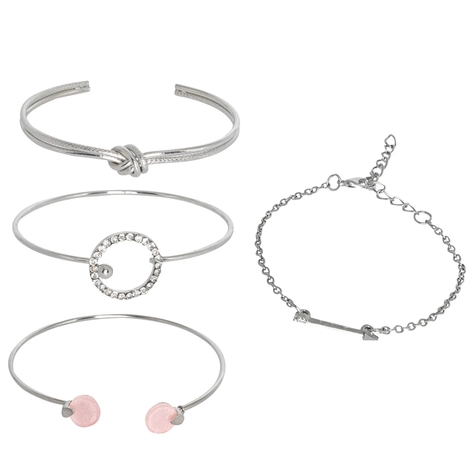 Carlita Silver Watch Bracelet Stack - Image 6