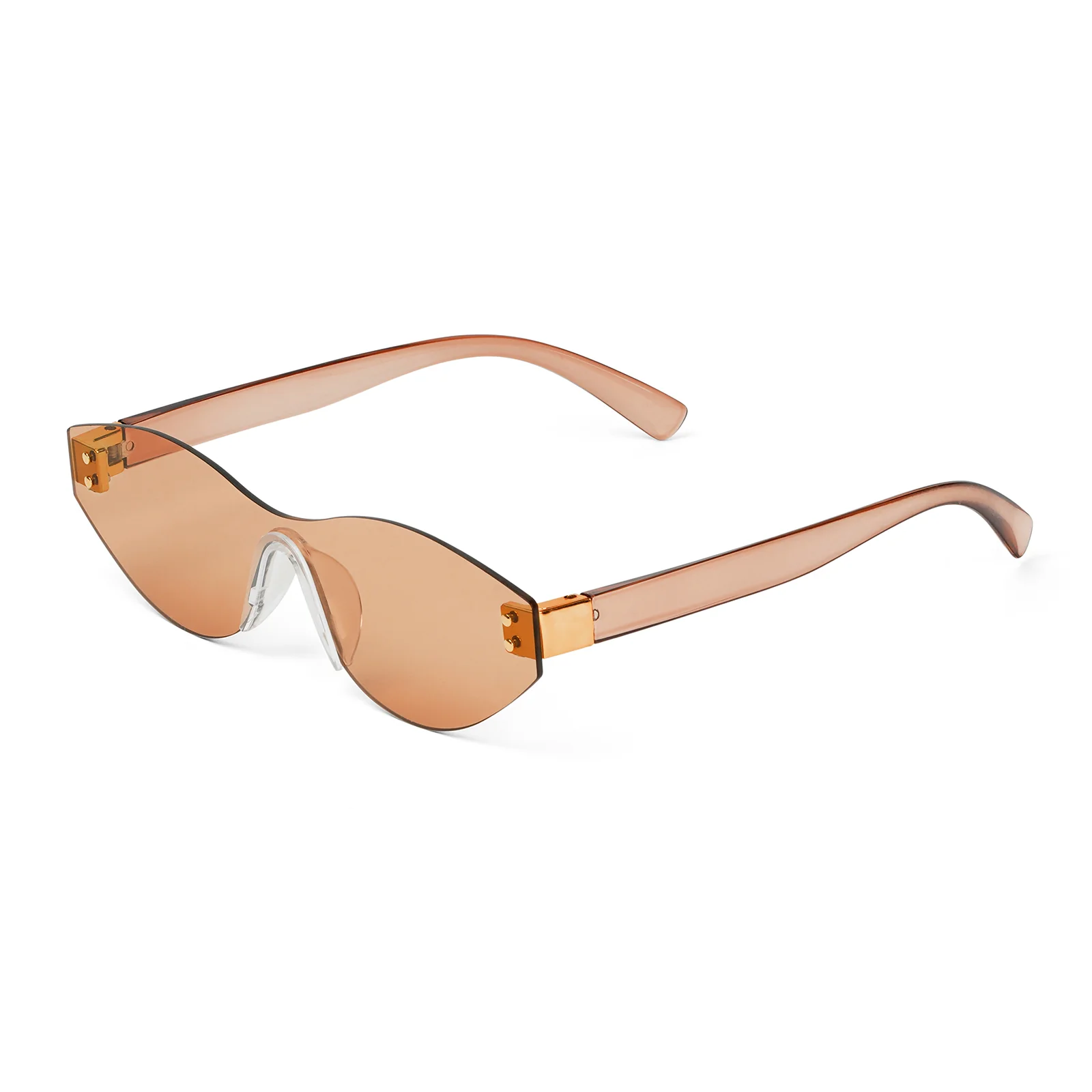 Carnellian Rimless Brown Tinted Sunglasses - Image 4