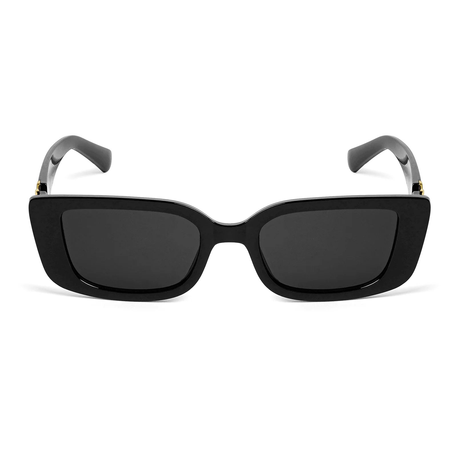 Carro Rectangular Black Sunglasses - Image 3