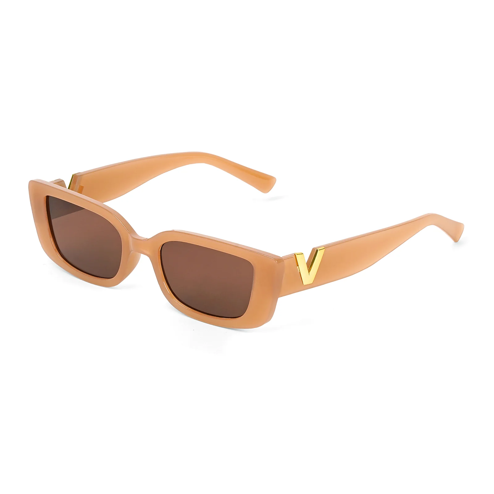 Carro Rectangular Brown Sunglasses - Image 4