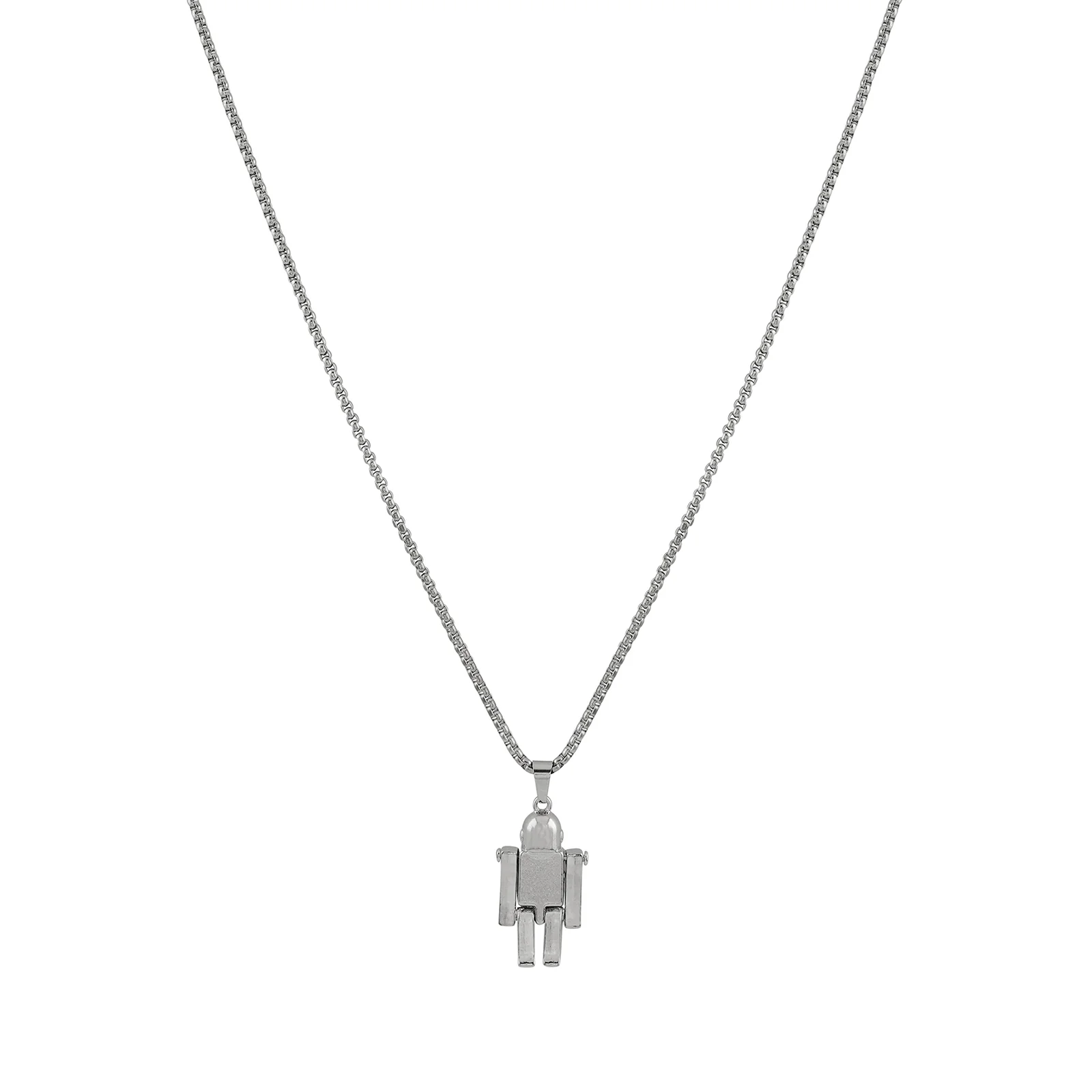 Chained To The Rhythm Men's Silver Necklace - Image 3