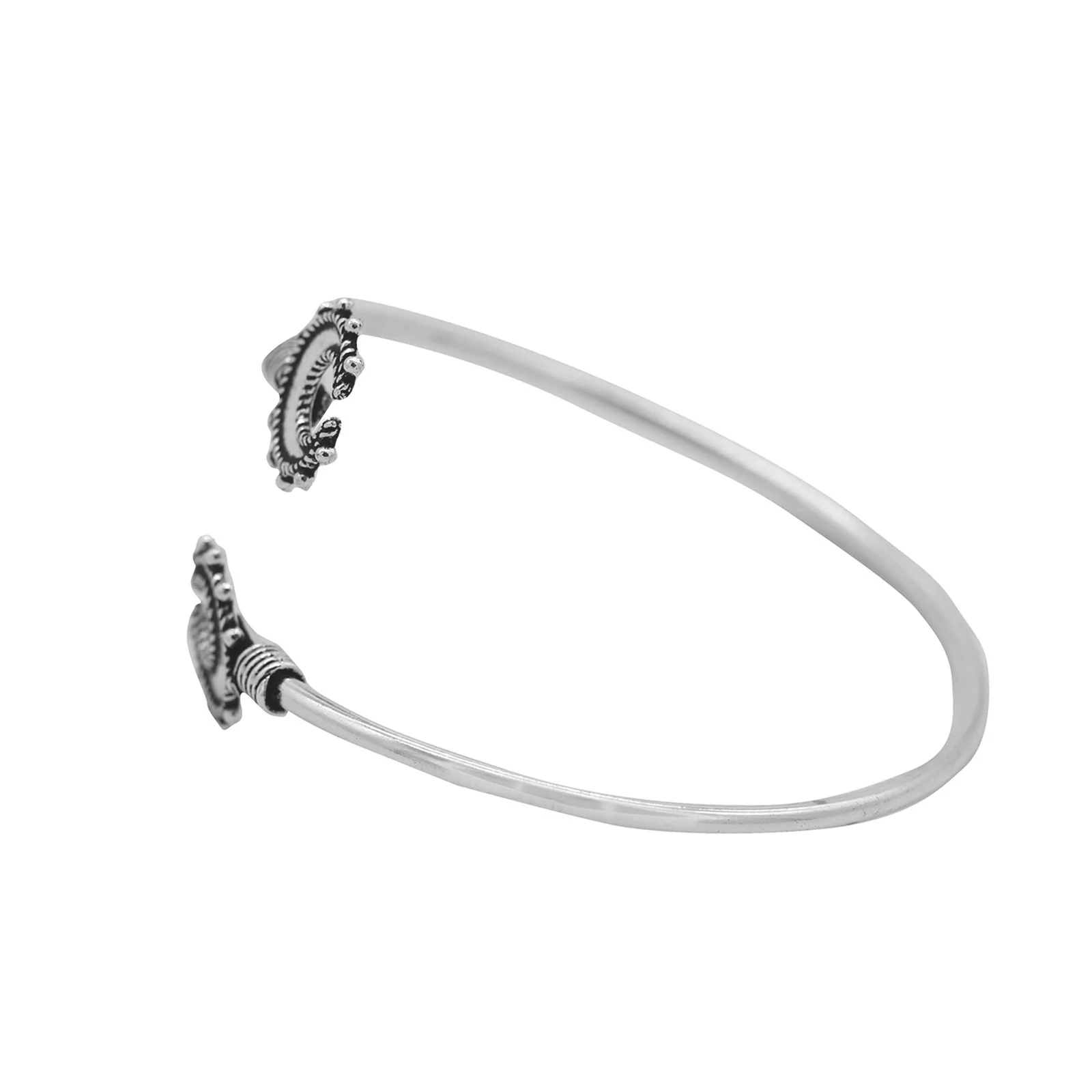 Chandrika Silver Oxidized Bracelet - Image 4