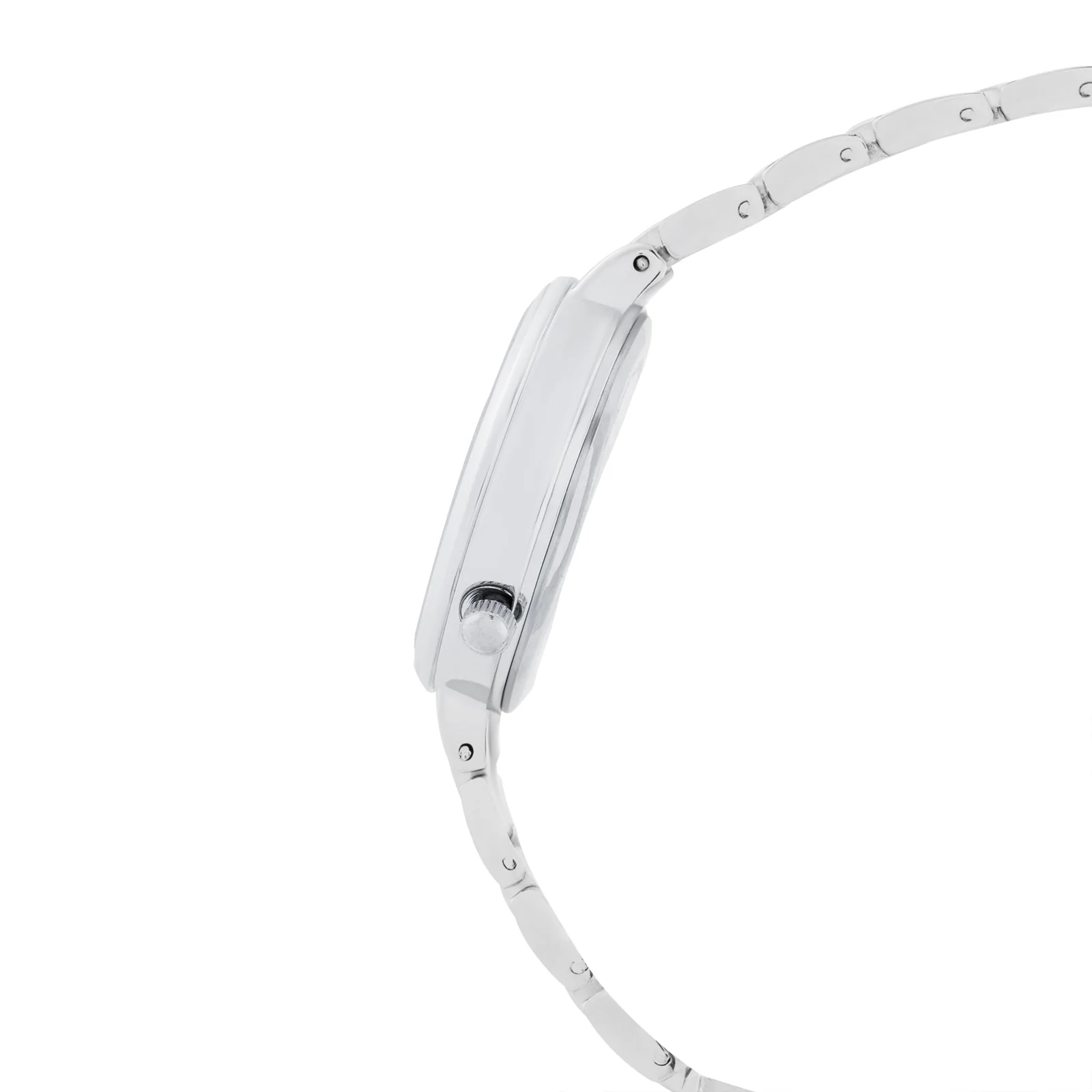 Chantal White Small Rhinestone Dial Silver Linked Chain Strap Women's Watch - Image 5