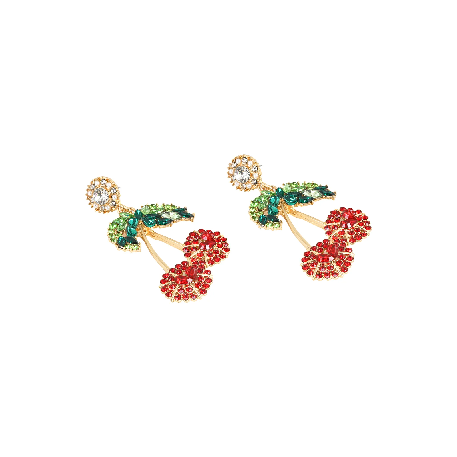 Cherry On Top Red And Green Earring - Image 4