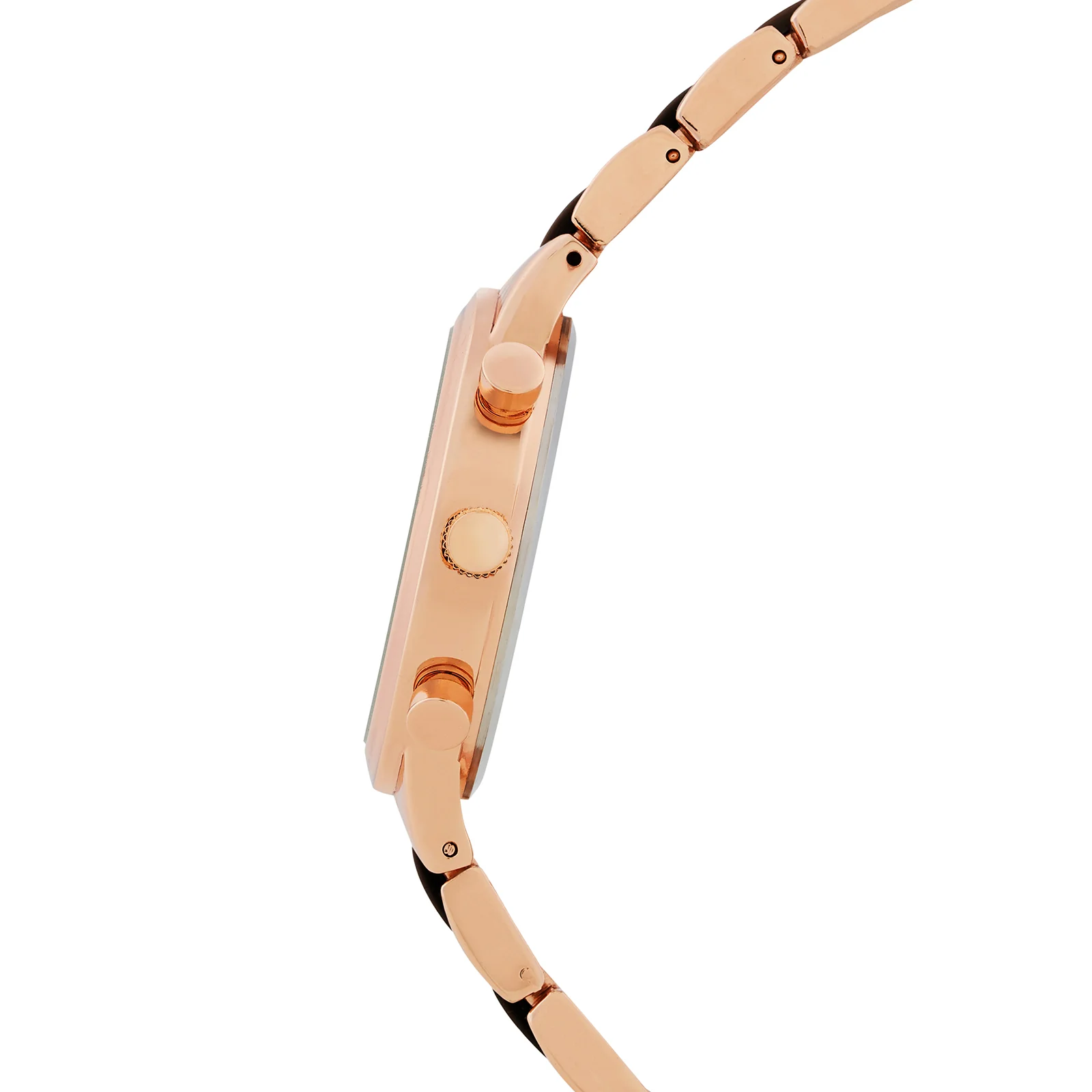 Clara Black Large Dial Linked Chain Strap Women's Watch - Image 5