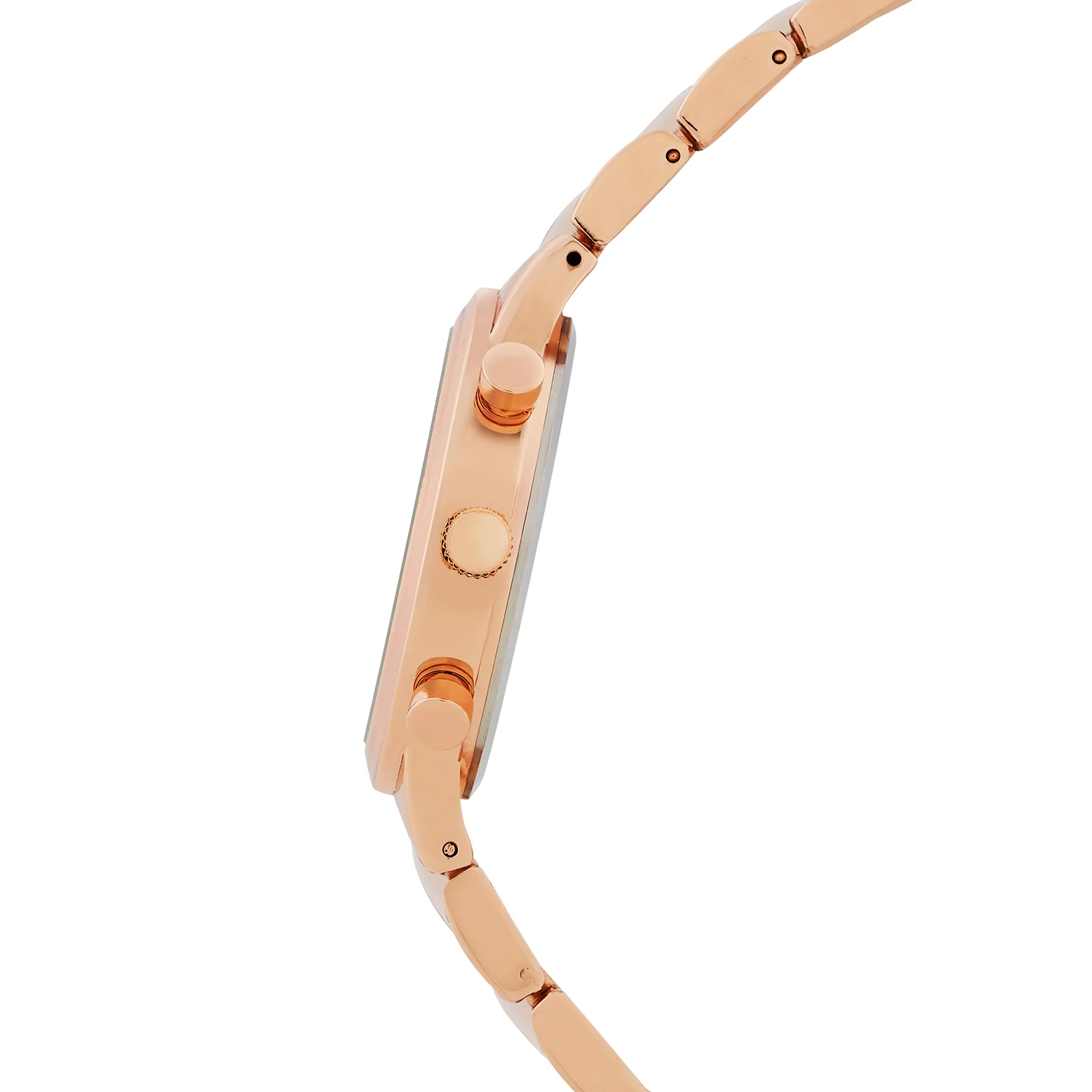 Clara Silver Large Dial White Linked Chain Strap Women's Watch - Image 5