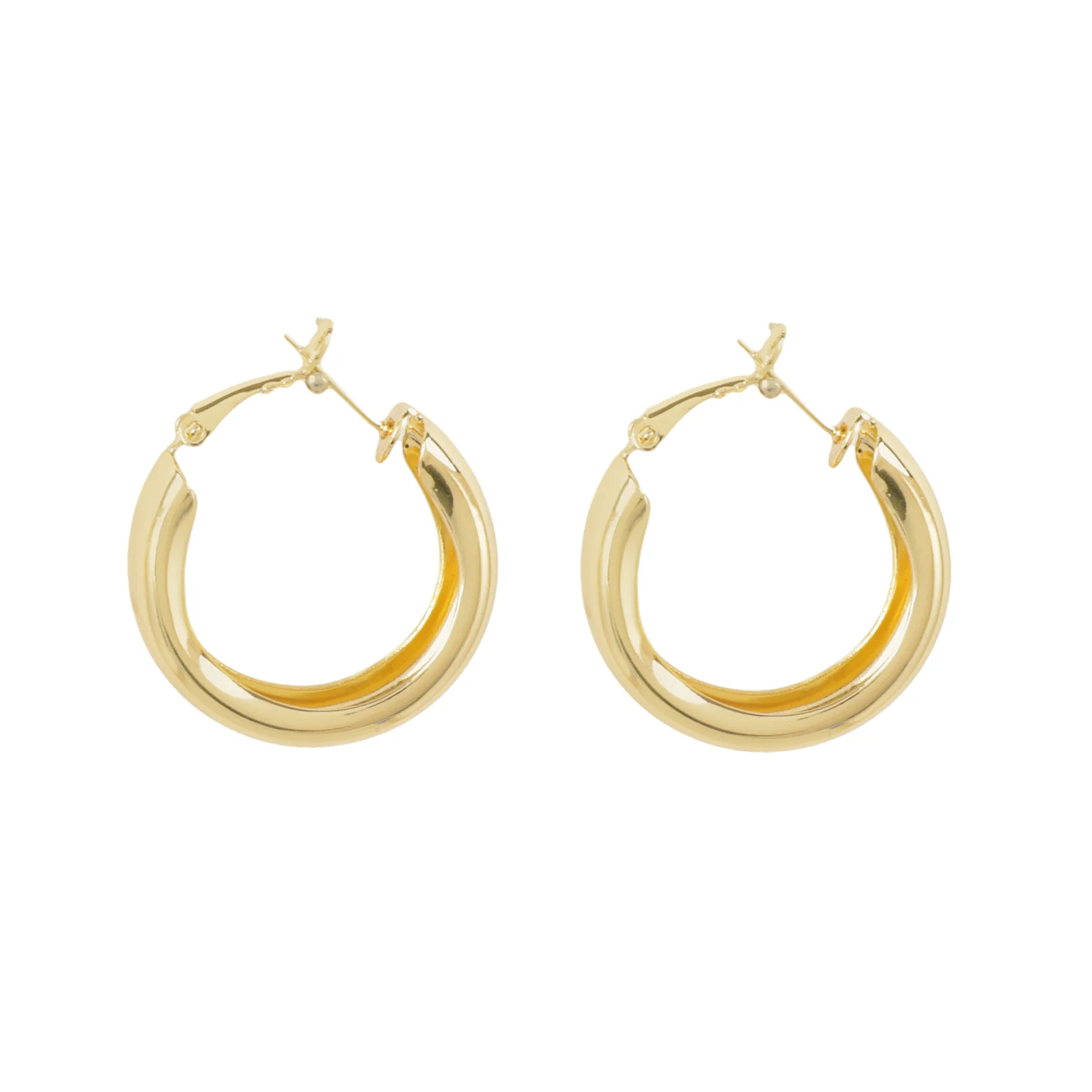 Bewitched Classic Gold Hoop Earrings - Image 3