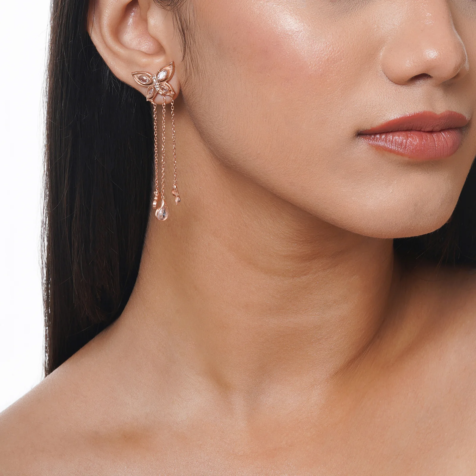 Claudina Rosegold Earring - Image 3