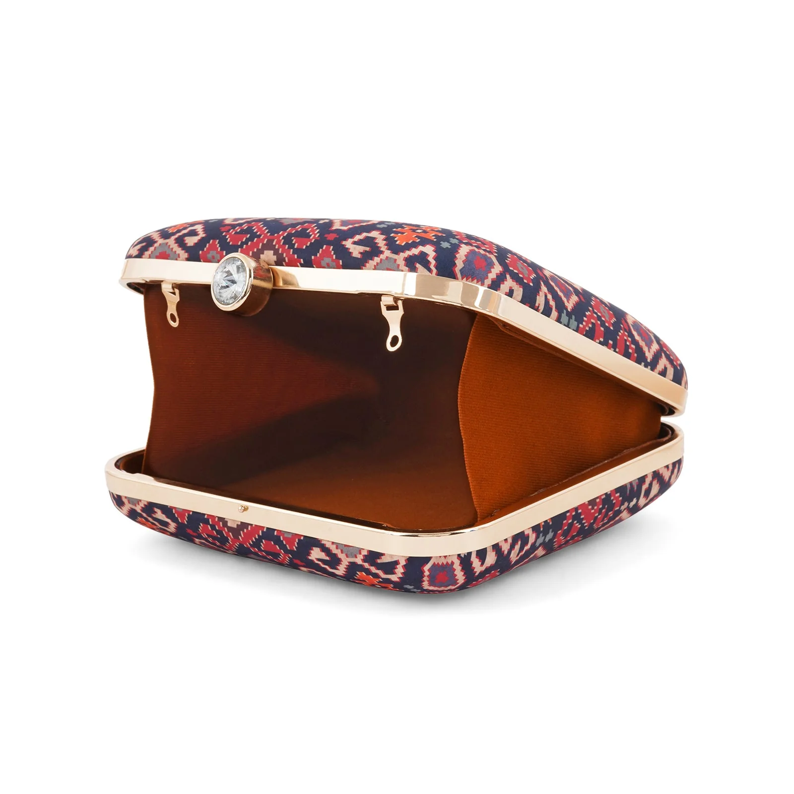 Colour Cocktail Stone and Print Clutch - Image 7
