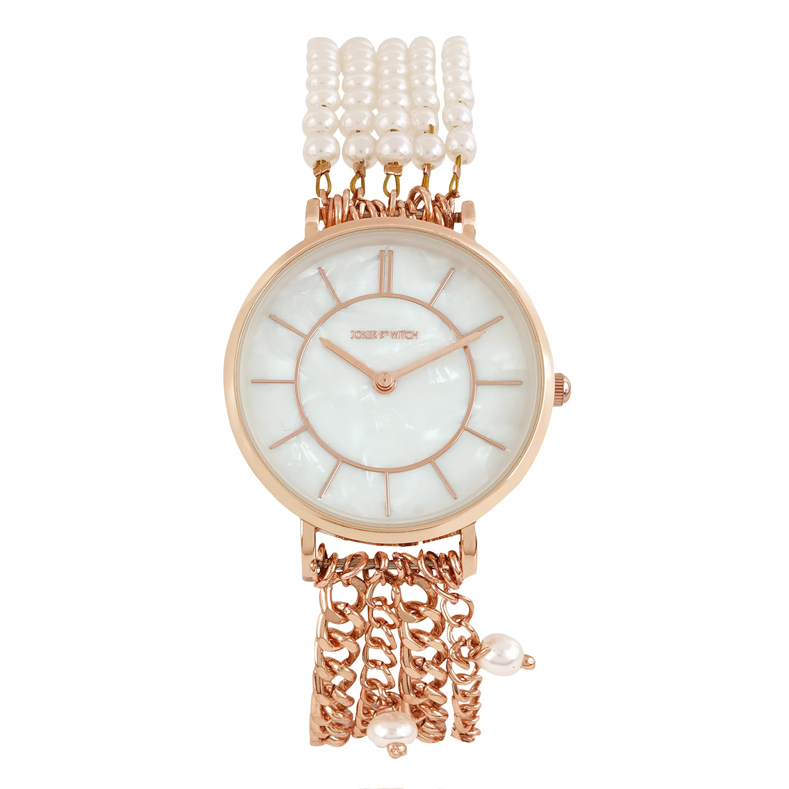 Constance White MOP Medium Dial Rose Gold Pearl Strap Women's Watch - Image 4