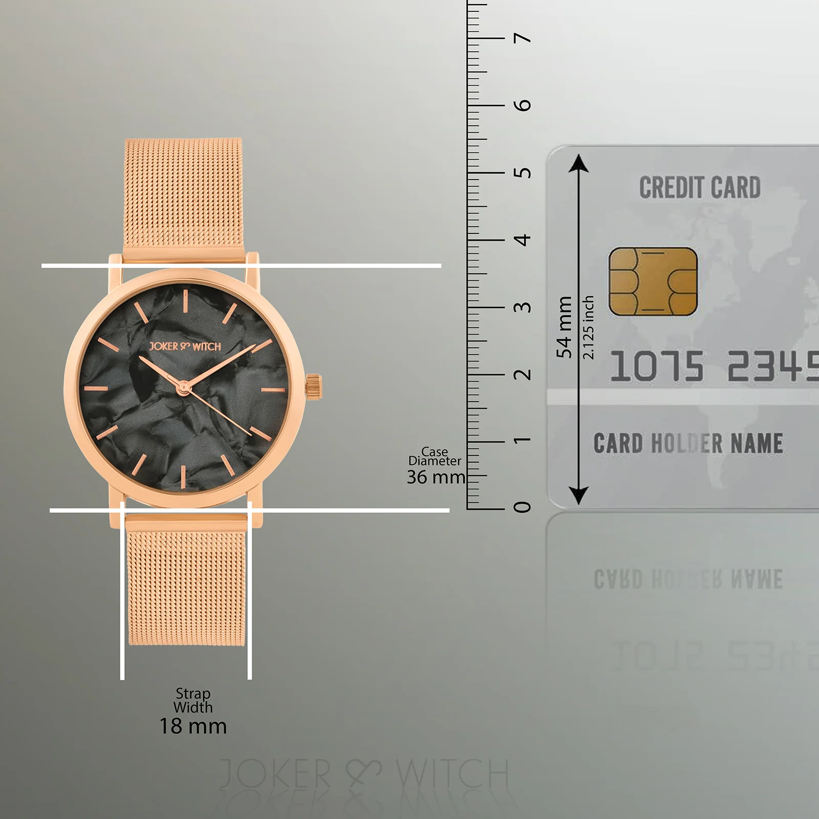Copenhagen Black MOP Medium Dial Rose Gold Mesh Strap Women's Watch - Image 8