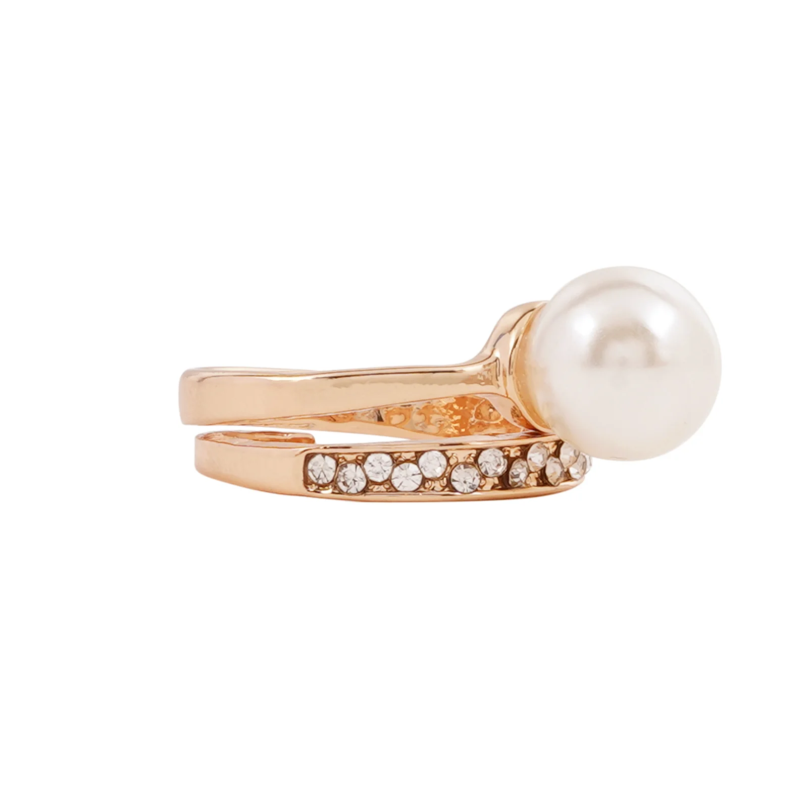 Aquamarina Pearl Gold Ring - Image 4