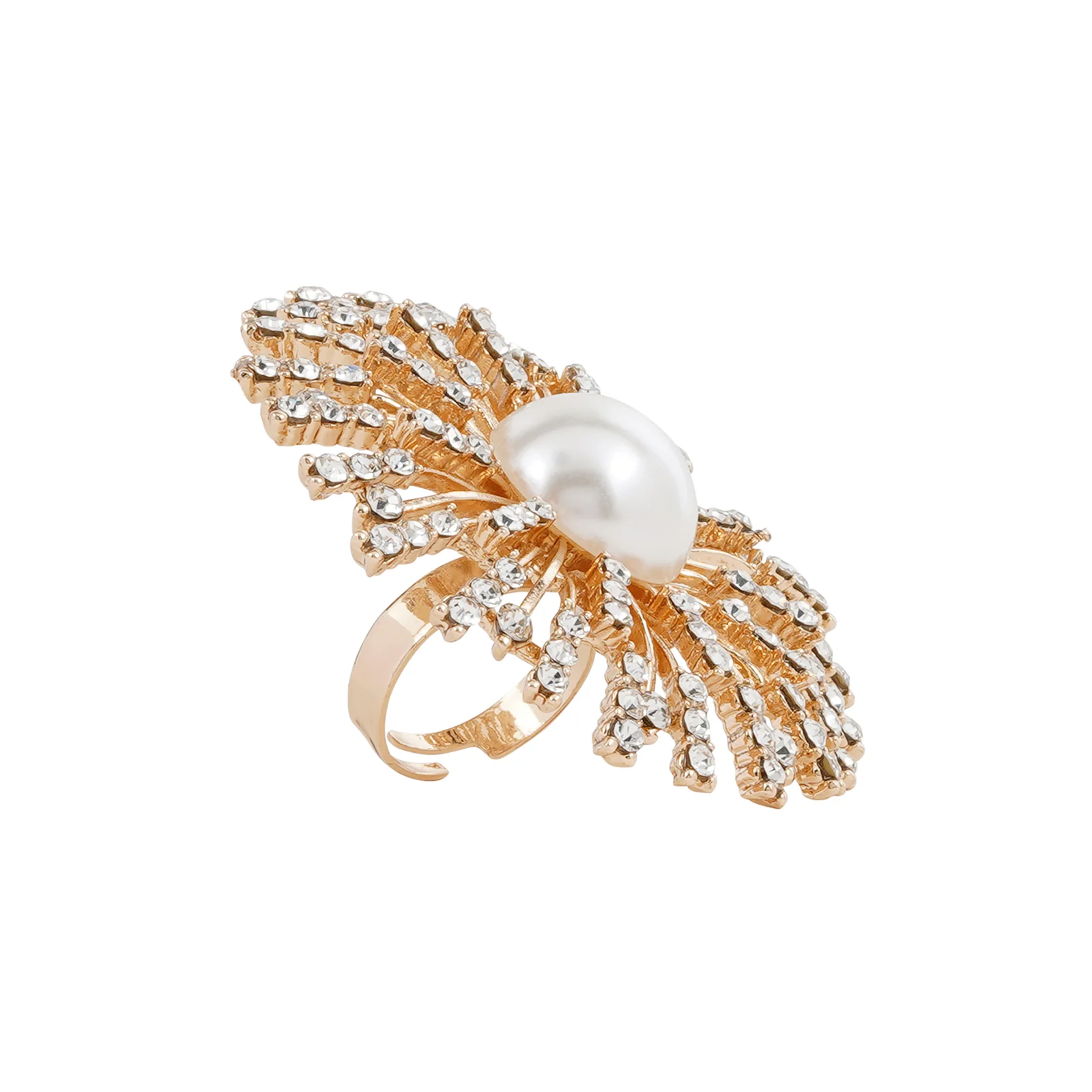 Nissa Pearl Gold Ring - Image 4