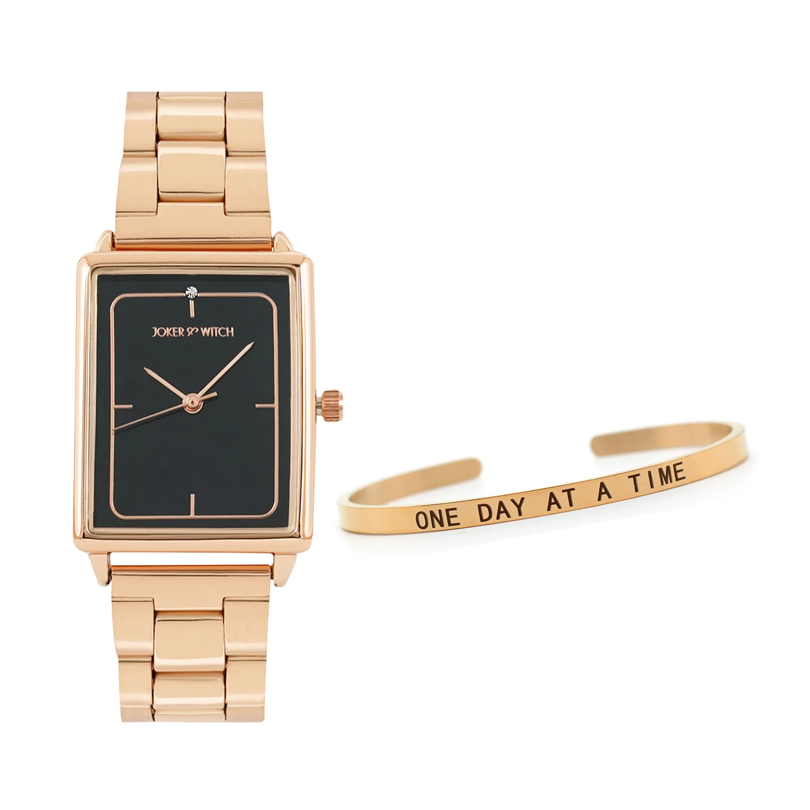 Cresent Rosegold Watch Bracelet Stack - Image 5
