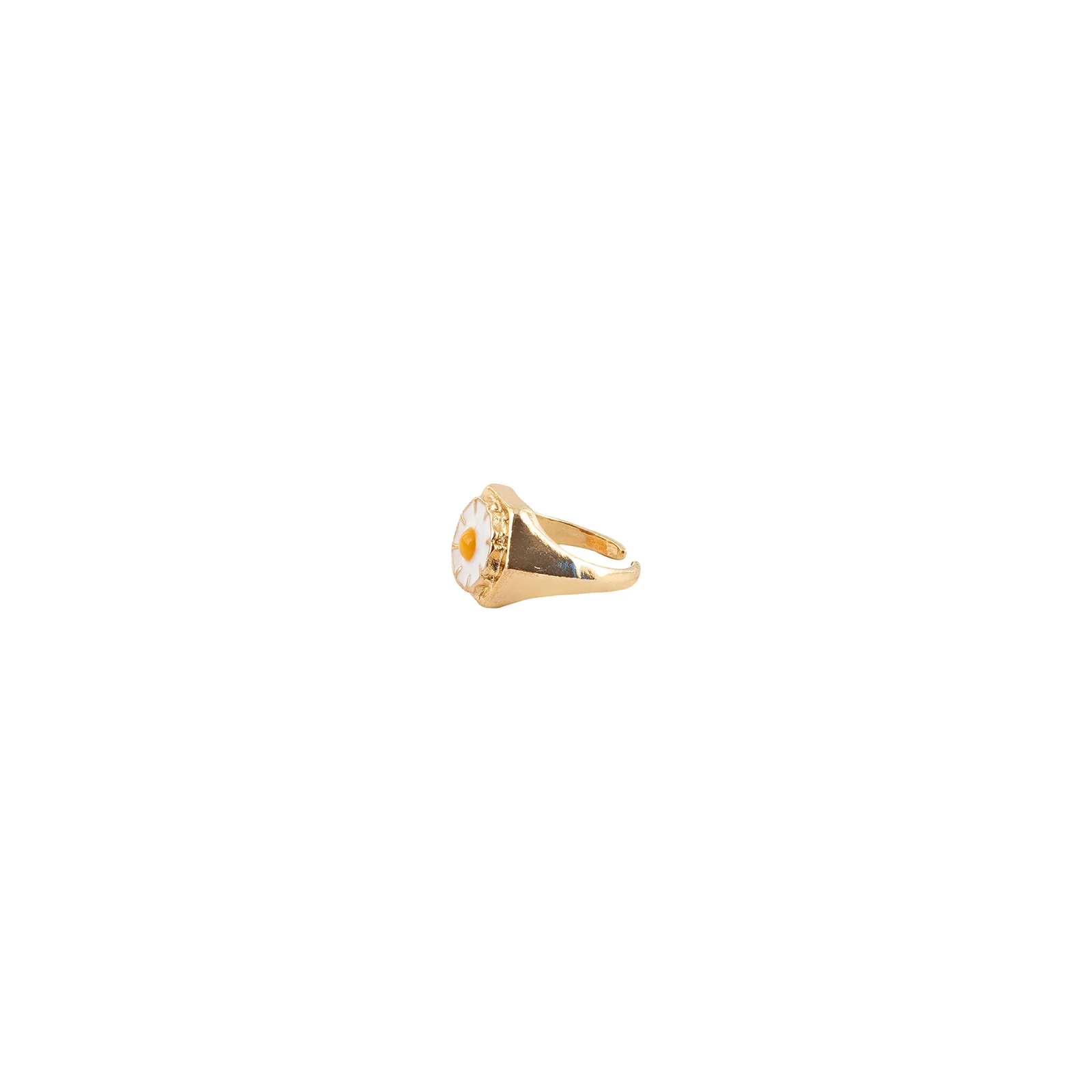 Dainty Daisy Signet Ring - Image 4