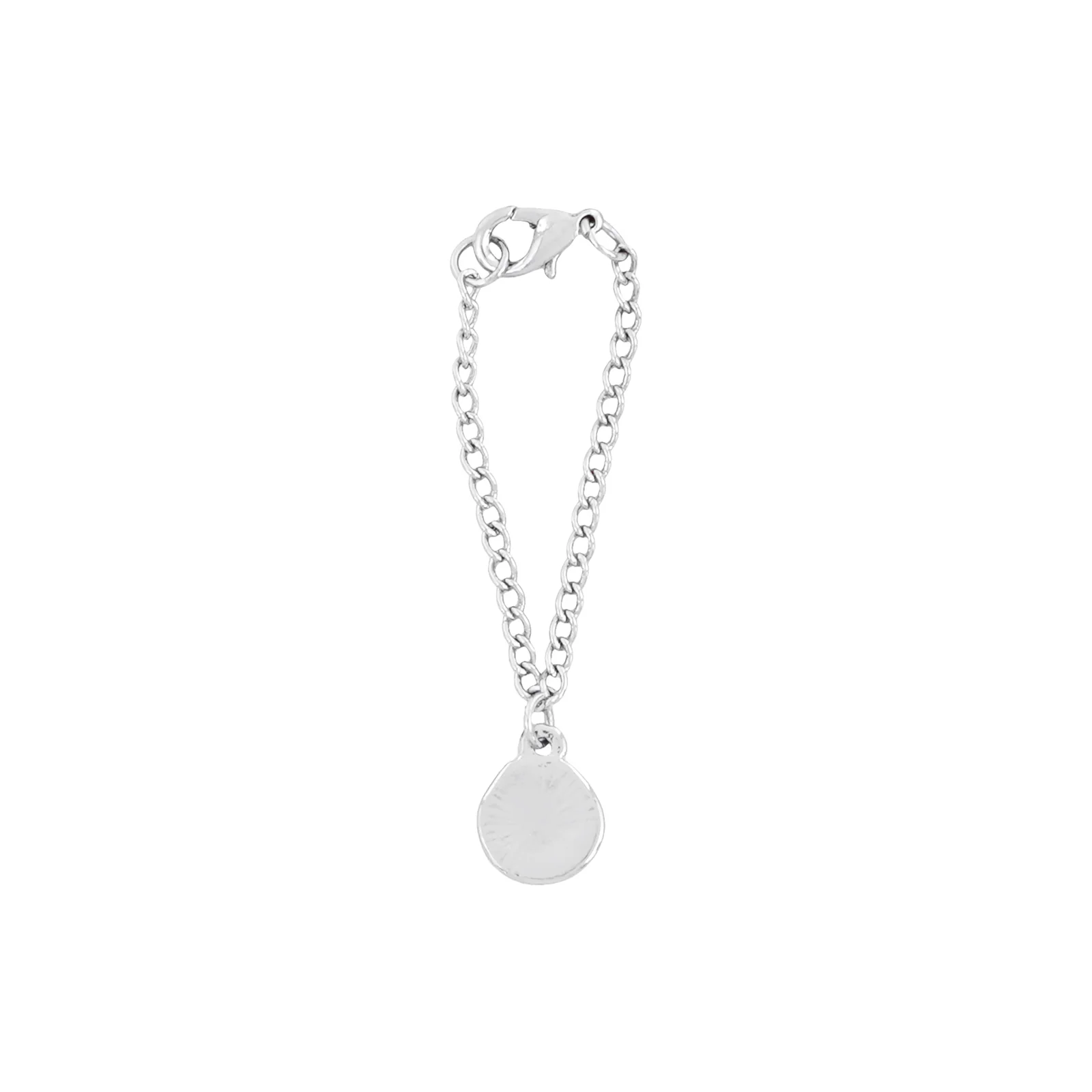 Dainty Heart Rhinestone Silver Watch Charm - Image 5
