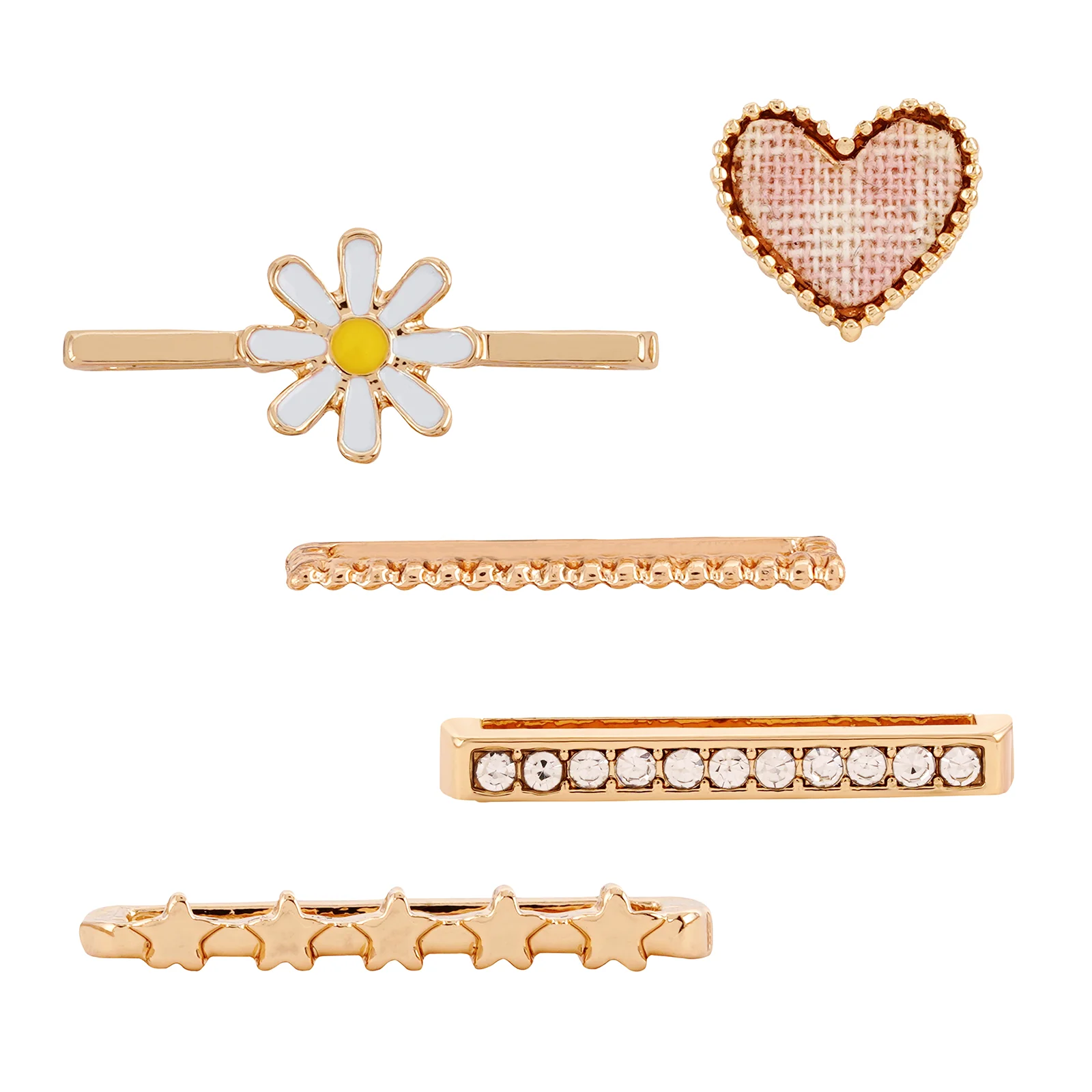 Daisy Heartbeat Gold Ring Watch Charm - Image 3