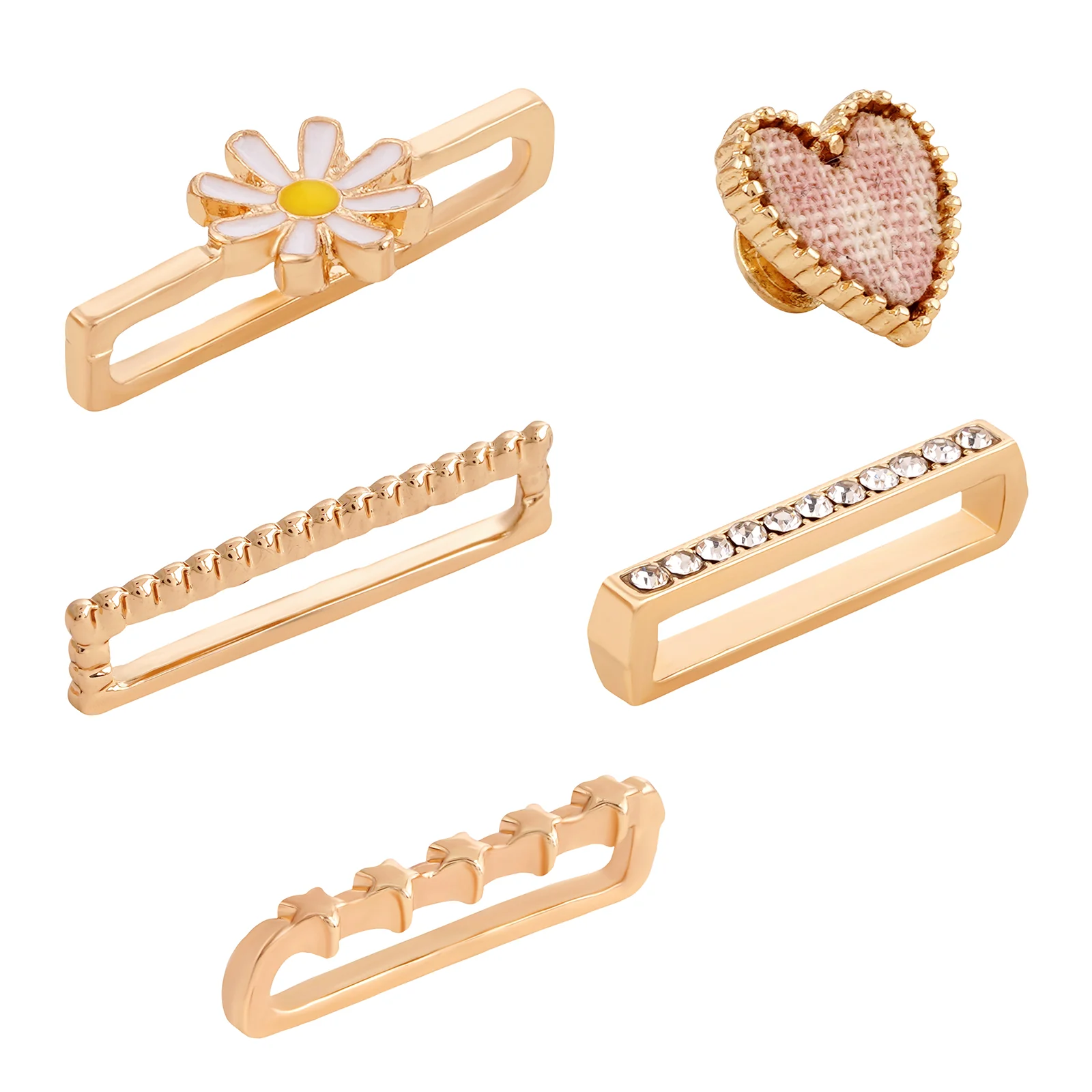 Daisy Heartbeat Gold Ring Watch Charm - Image 4