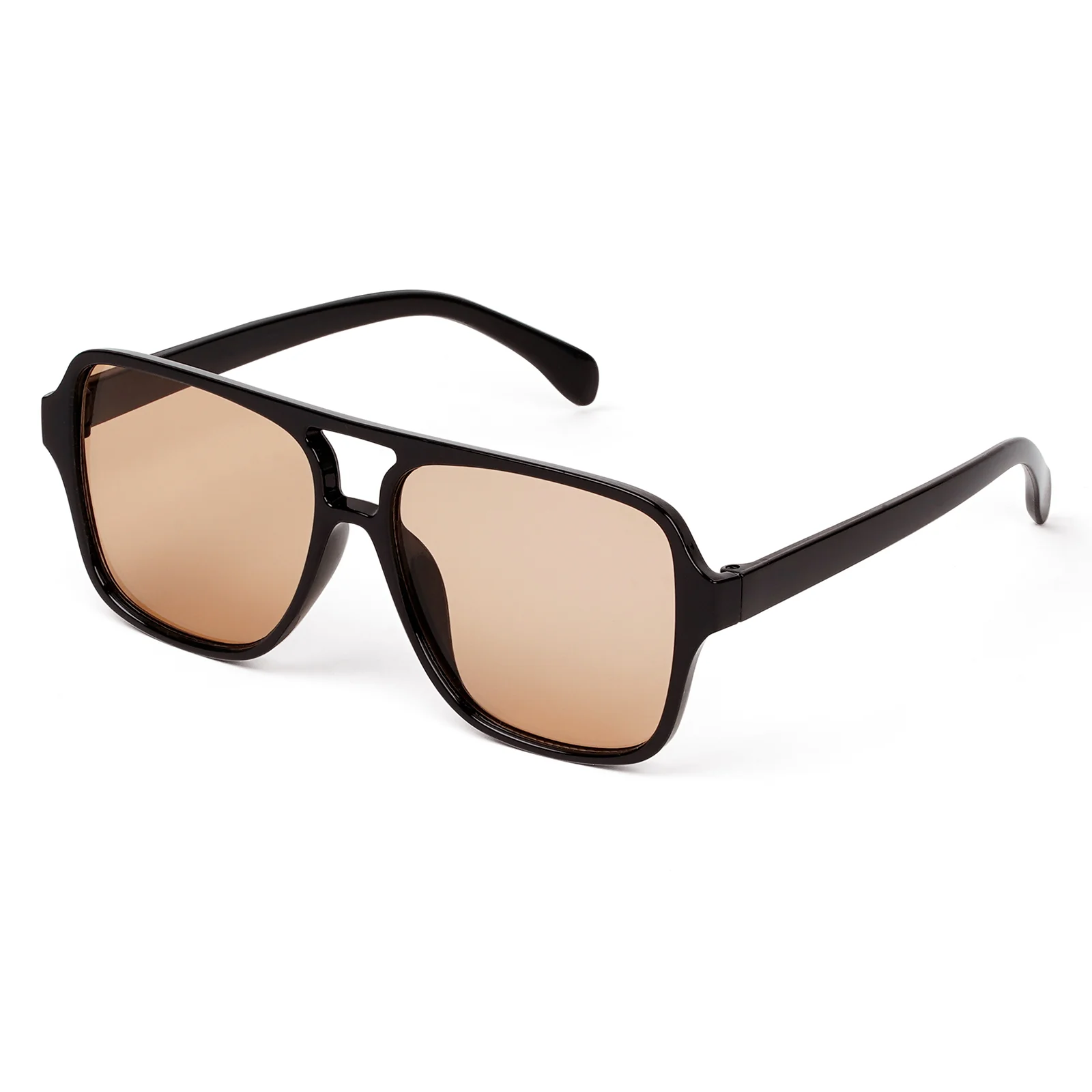 Danielle Oversized Beige Sunglasses - Image 5