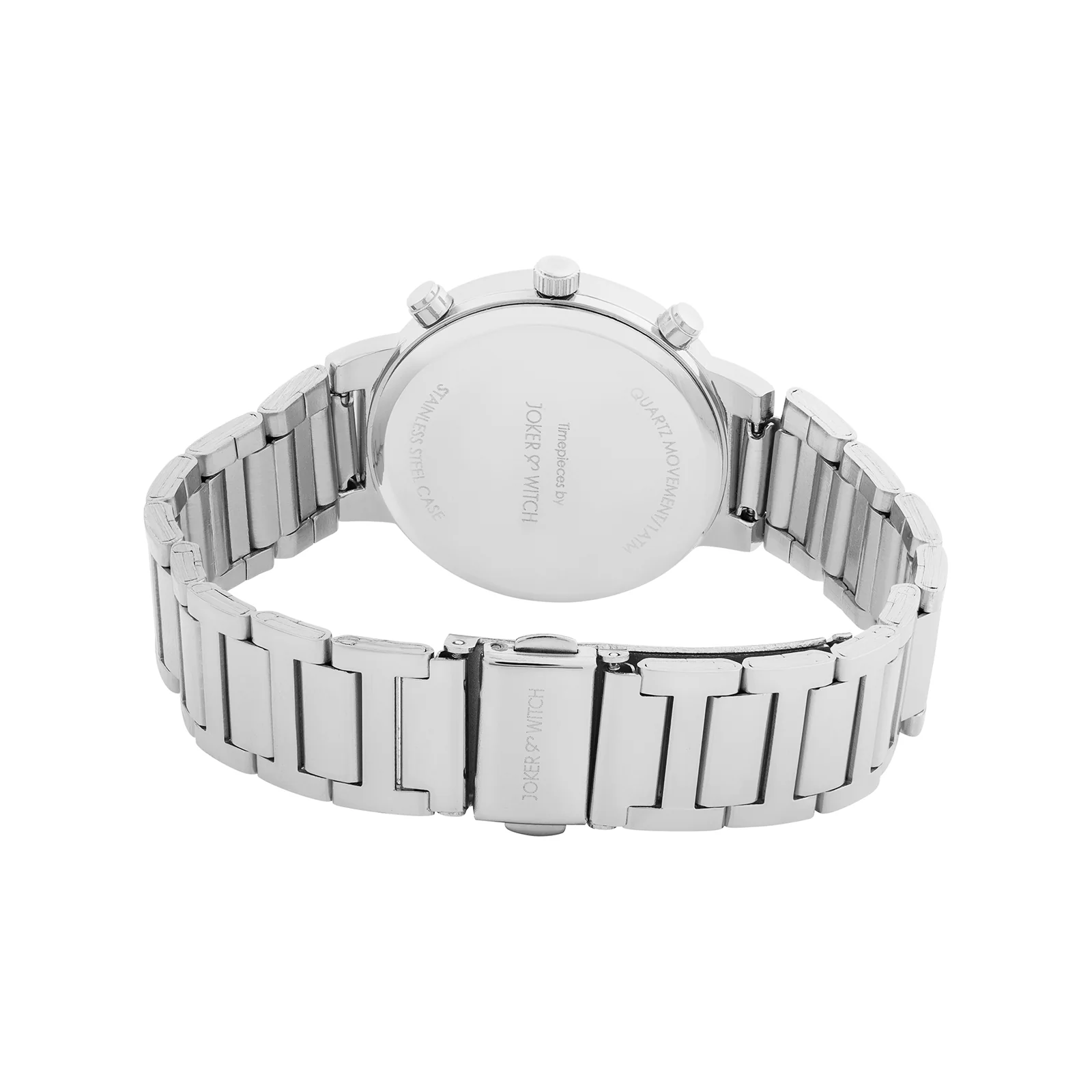 Darleen Black Medium Rhinestone Dial Silver Linked Chain Strap Women's Watch - Image 6