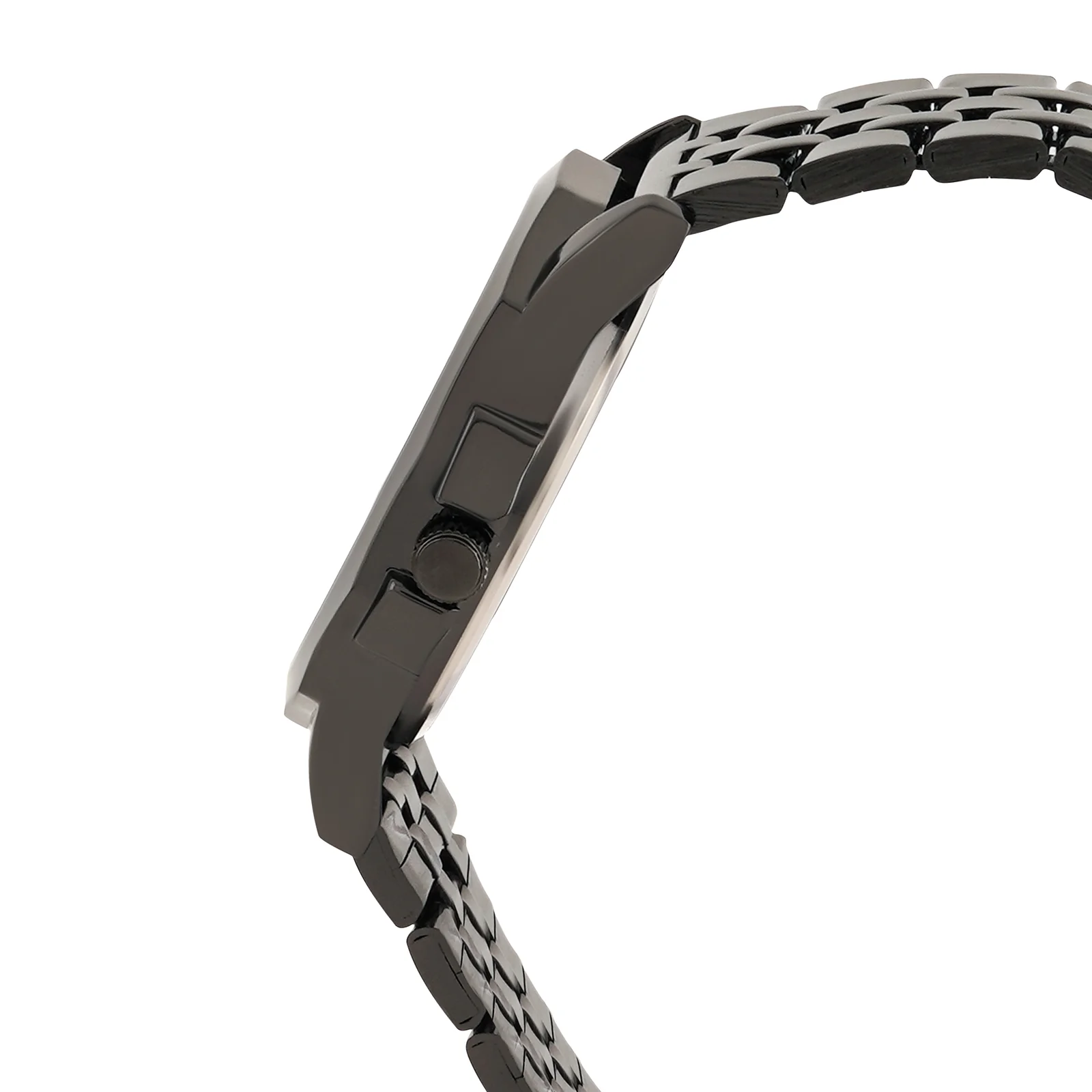Daytona Black Large Dial Linked Chain Strap Men's Watch - Image 5