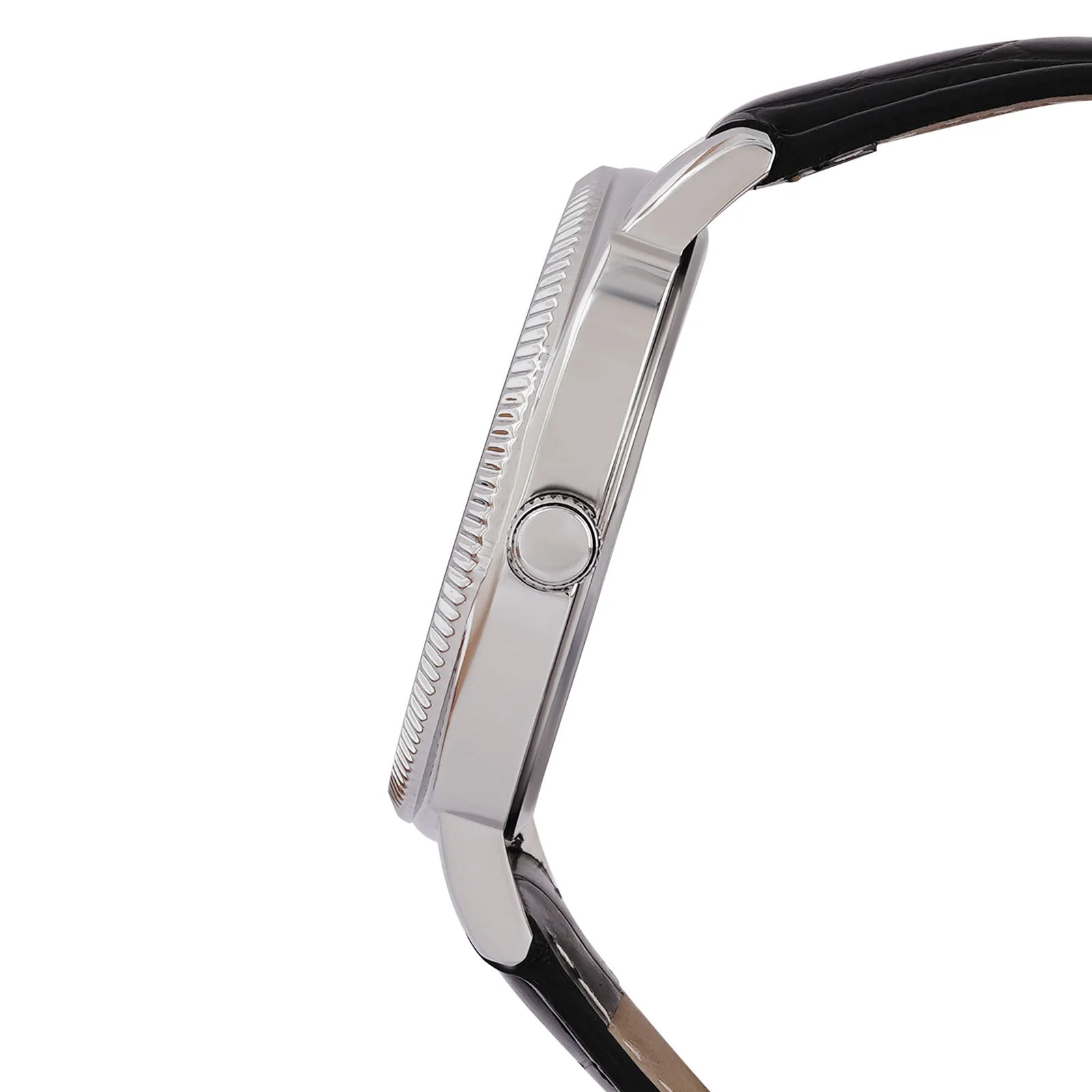 Dean Black Large Dial PU Strap Men's Watch - Image 5