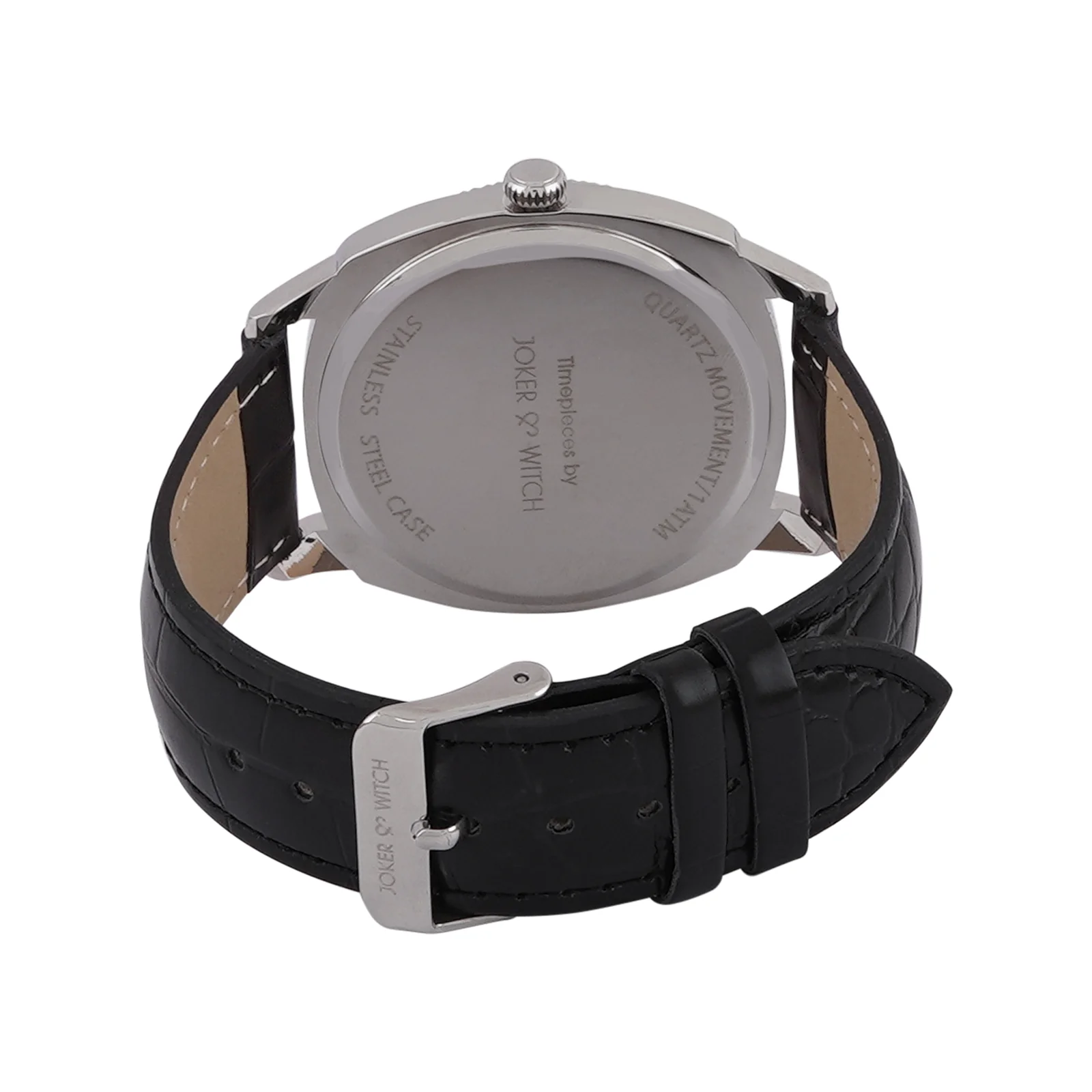 Dean Black Large Dial PU Strap Men's Watch - Image 6