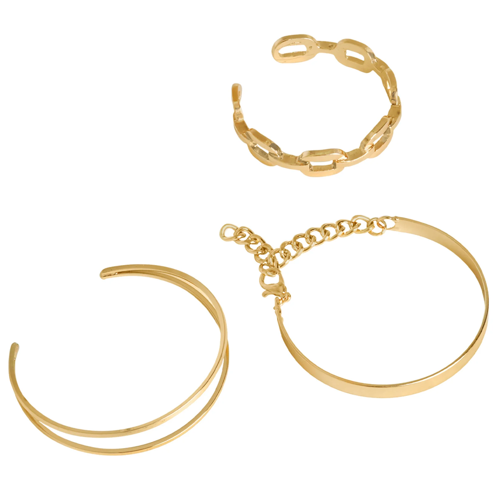 Deandra Gold Watch Bracelet Stack - Image 6